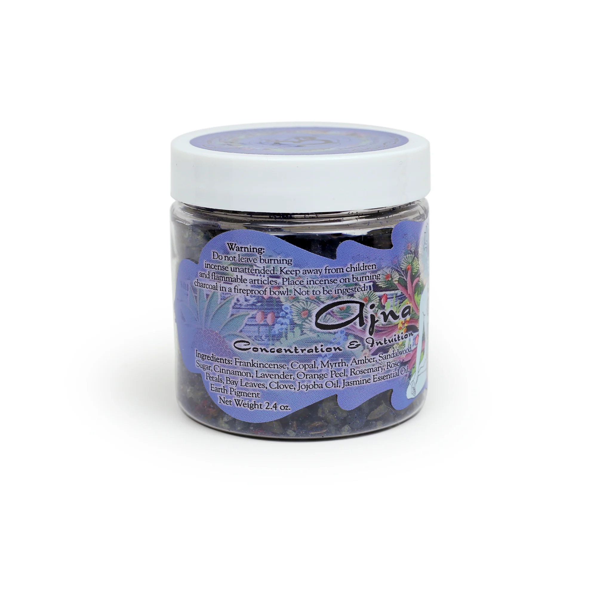 Resin Incense Third Eye Chakra Ajna - Concentration and Intuition - 2.4oz jar - Image 2