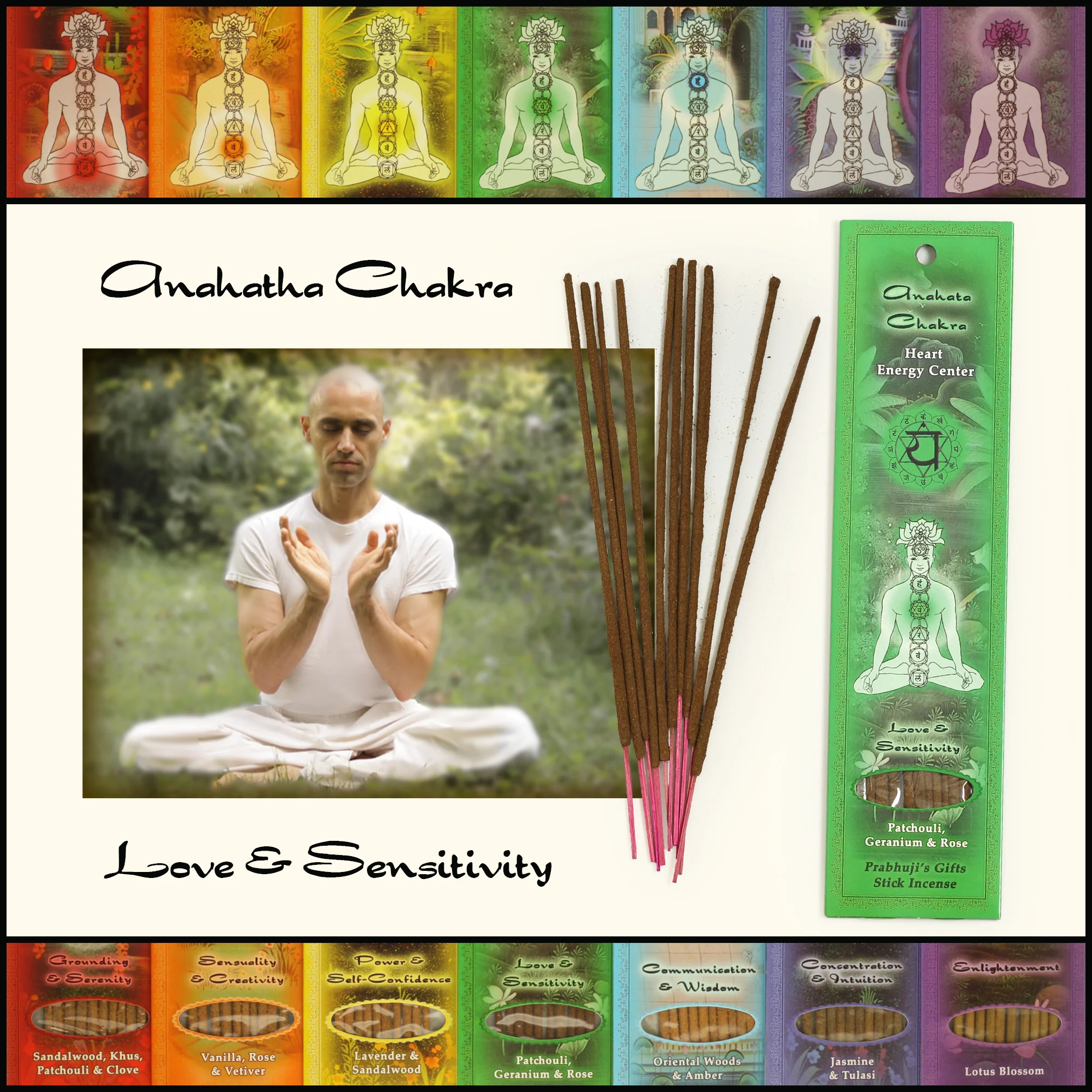 Incense Sticks Heart Chakra Anahata - Love and Sensitivity - Image 4