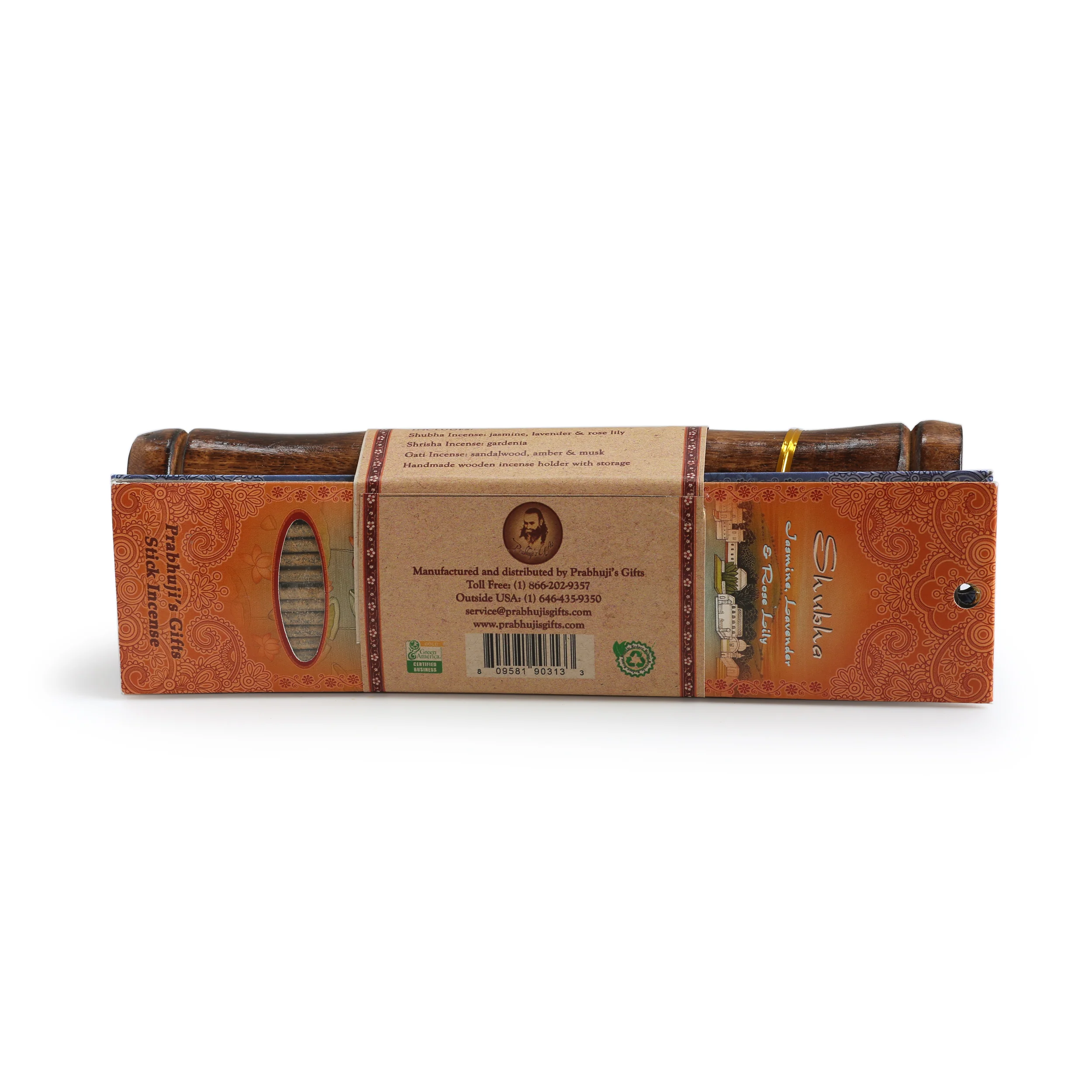 Incense Gift Set - Bamboo Burner + 3 Meditation Incense Stick & Greeting - Thinking of you - Image 7