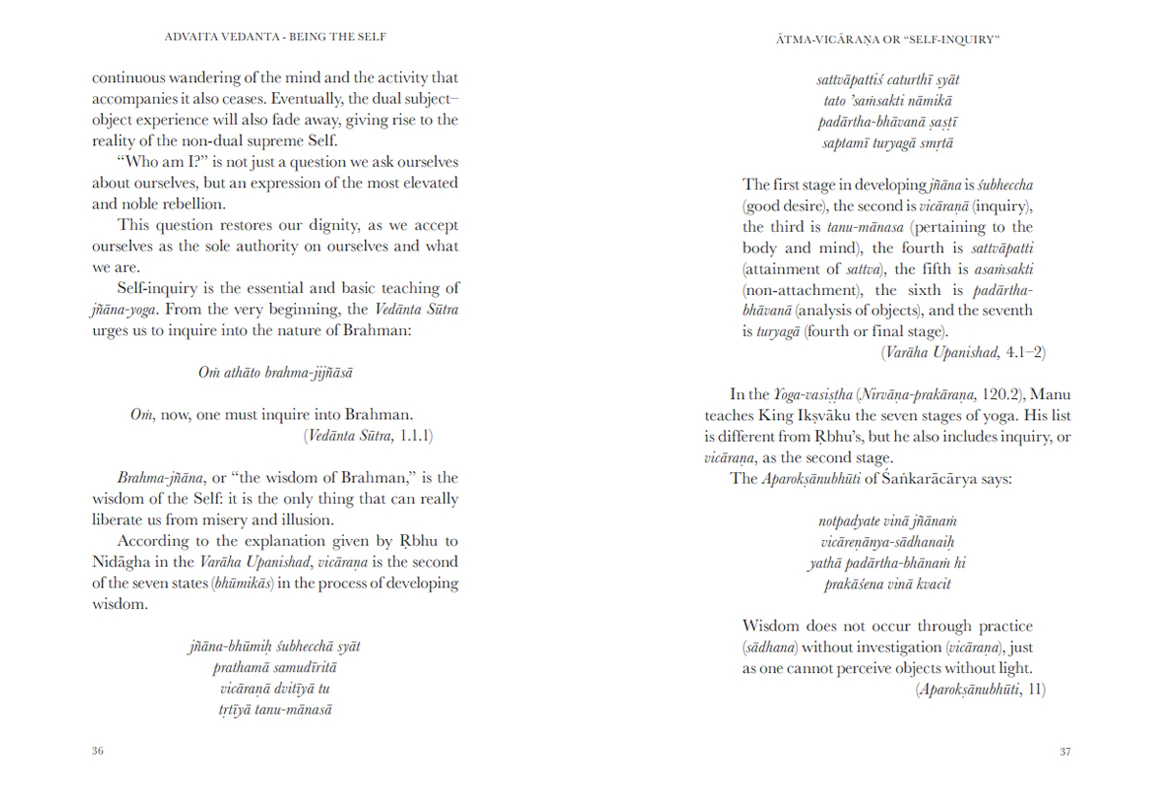 Advaita Vedanta - Being the self. by Prabhuji (Hard cover - English) - Image 6