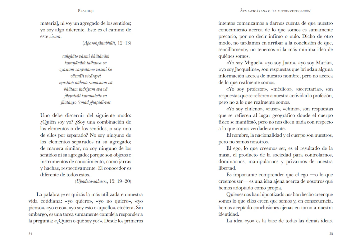 Advaita Vedanta - Ser el ser por Prabhuji (Hard cover - Spanish) - Image 7