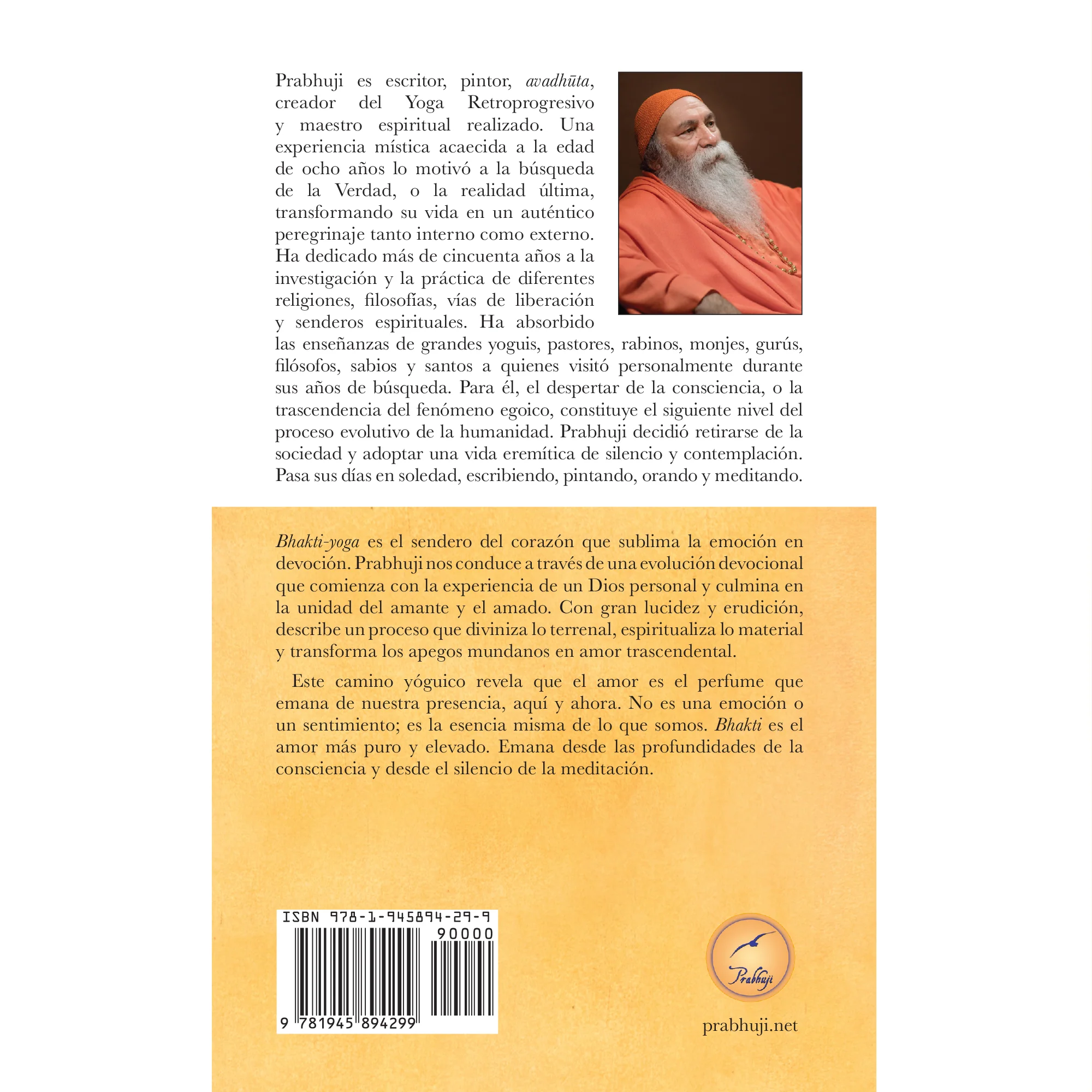 Bhakti yoga - El sendero del amor por Prabhuji (Hard cover - Spanish) - Image 3