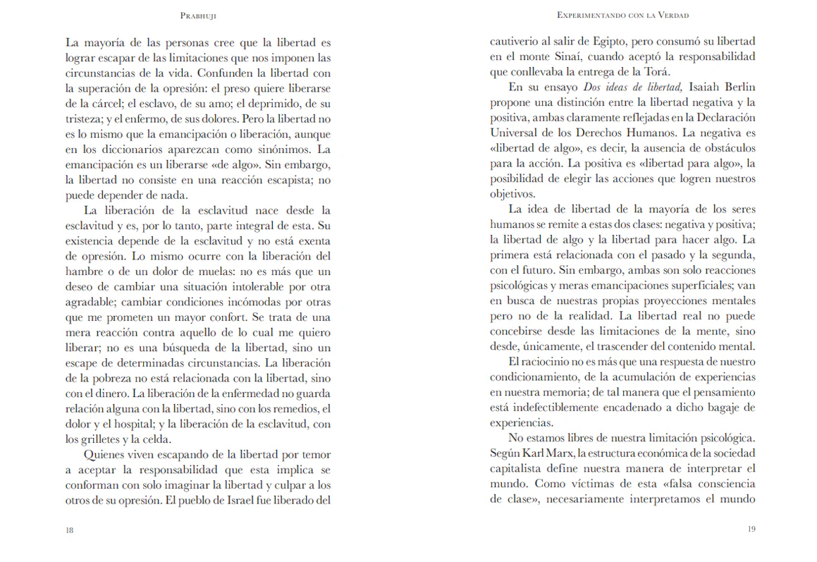 Experimentando con la verdad por Prabhuji (Hard cover - Spanish) - Image 7