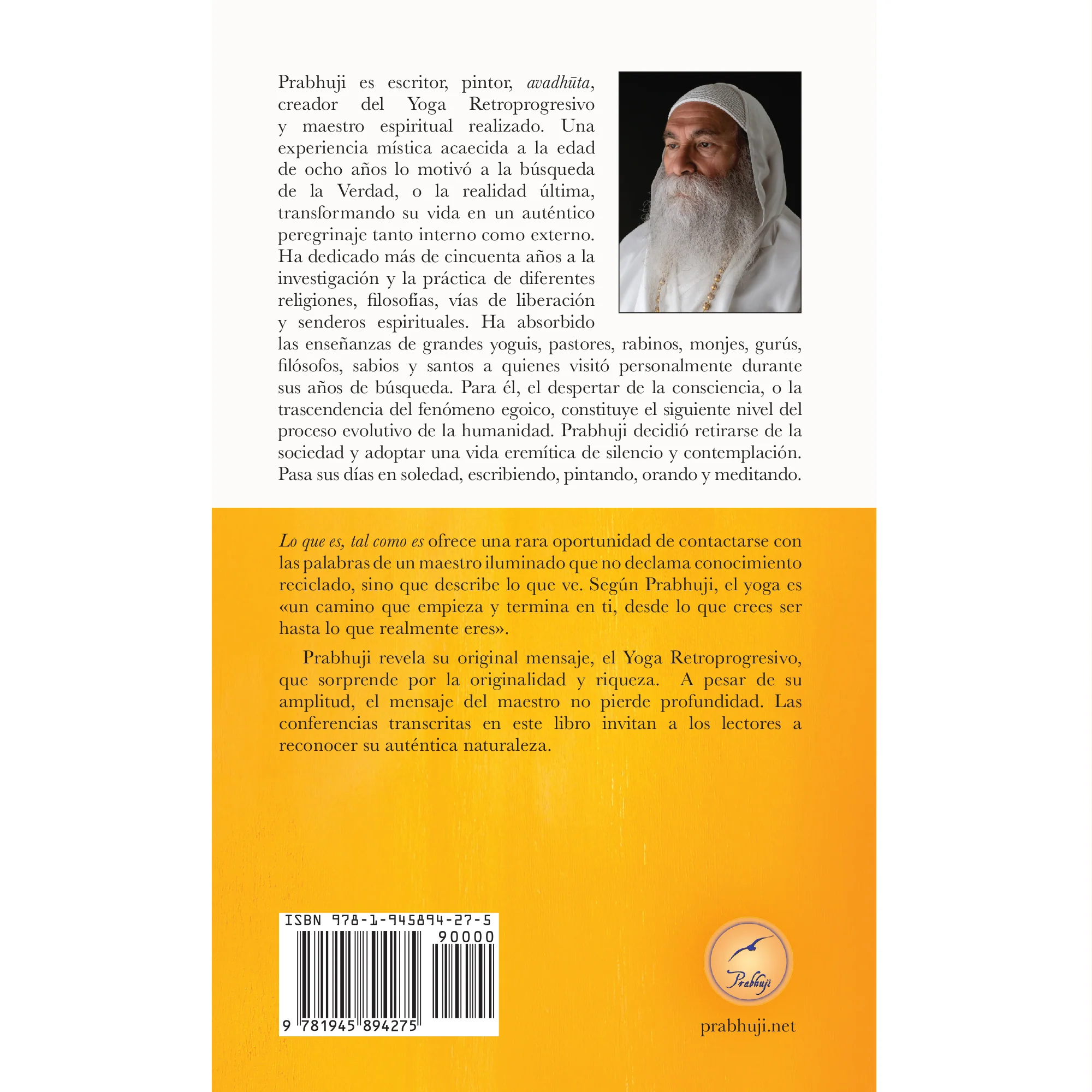 Lo que es, tal como es: Satsangs con Prabhuji (Hard cover - Spanish) - Image 3