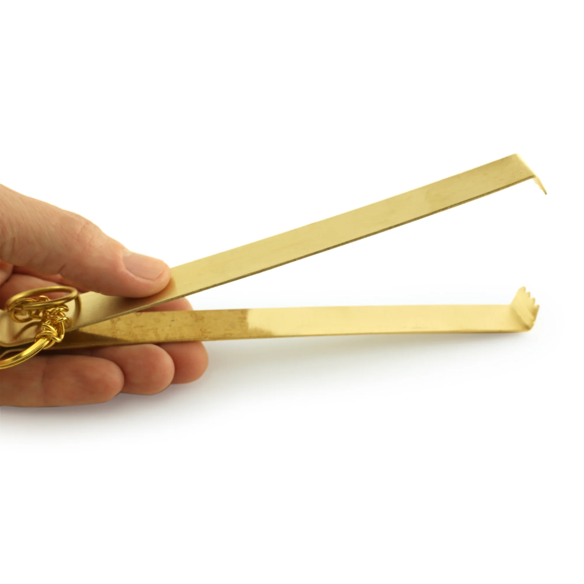 Brass Charcoal Tongs 7.5" - Image 3