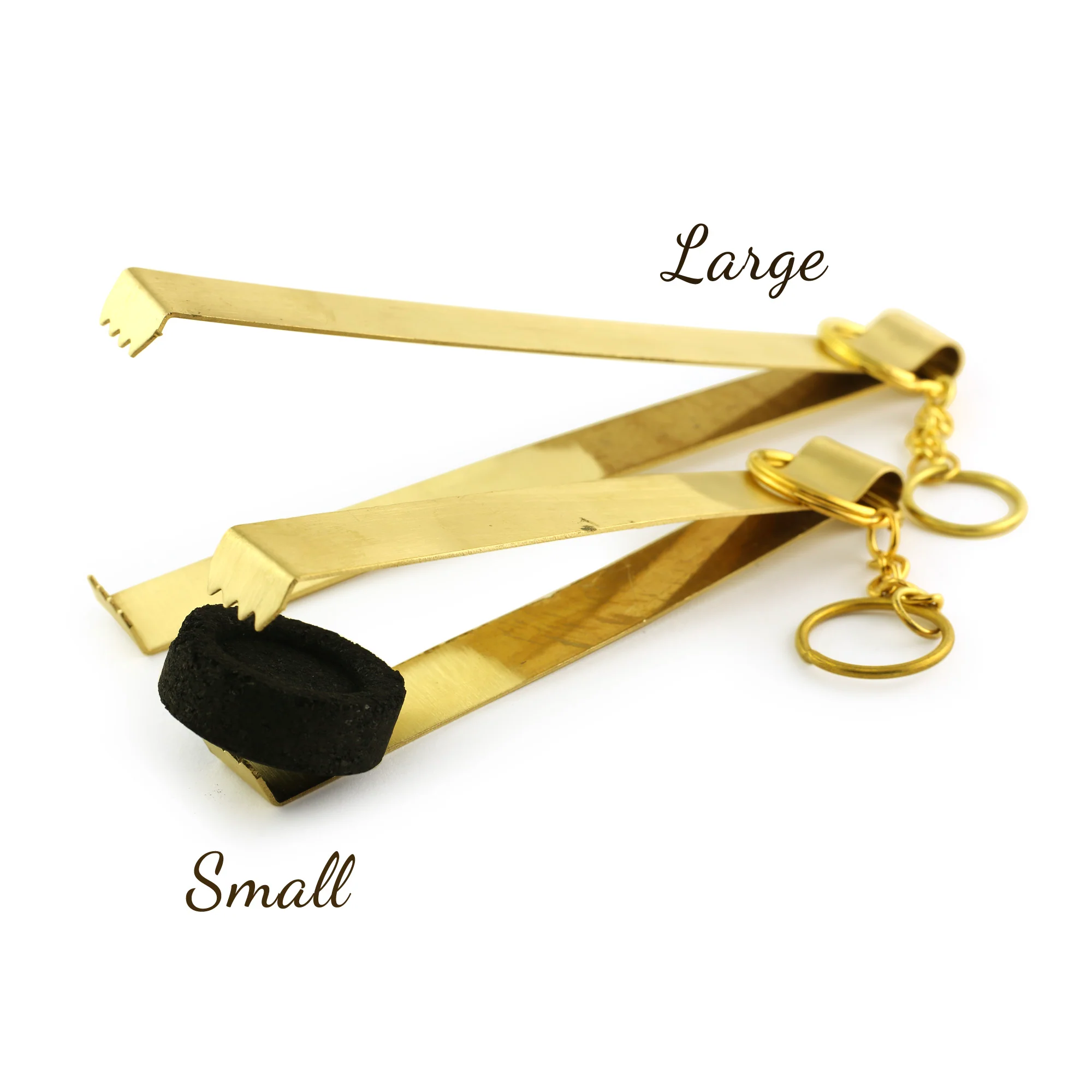 Brass Charcoal Tongs 7.5" - Image 5