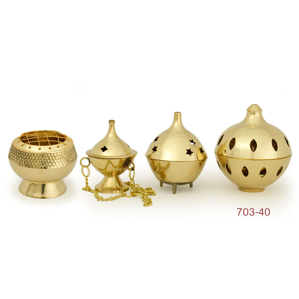 Burner - Brass Burner, Clear Ball 3.25"Hx3"D - Image 6