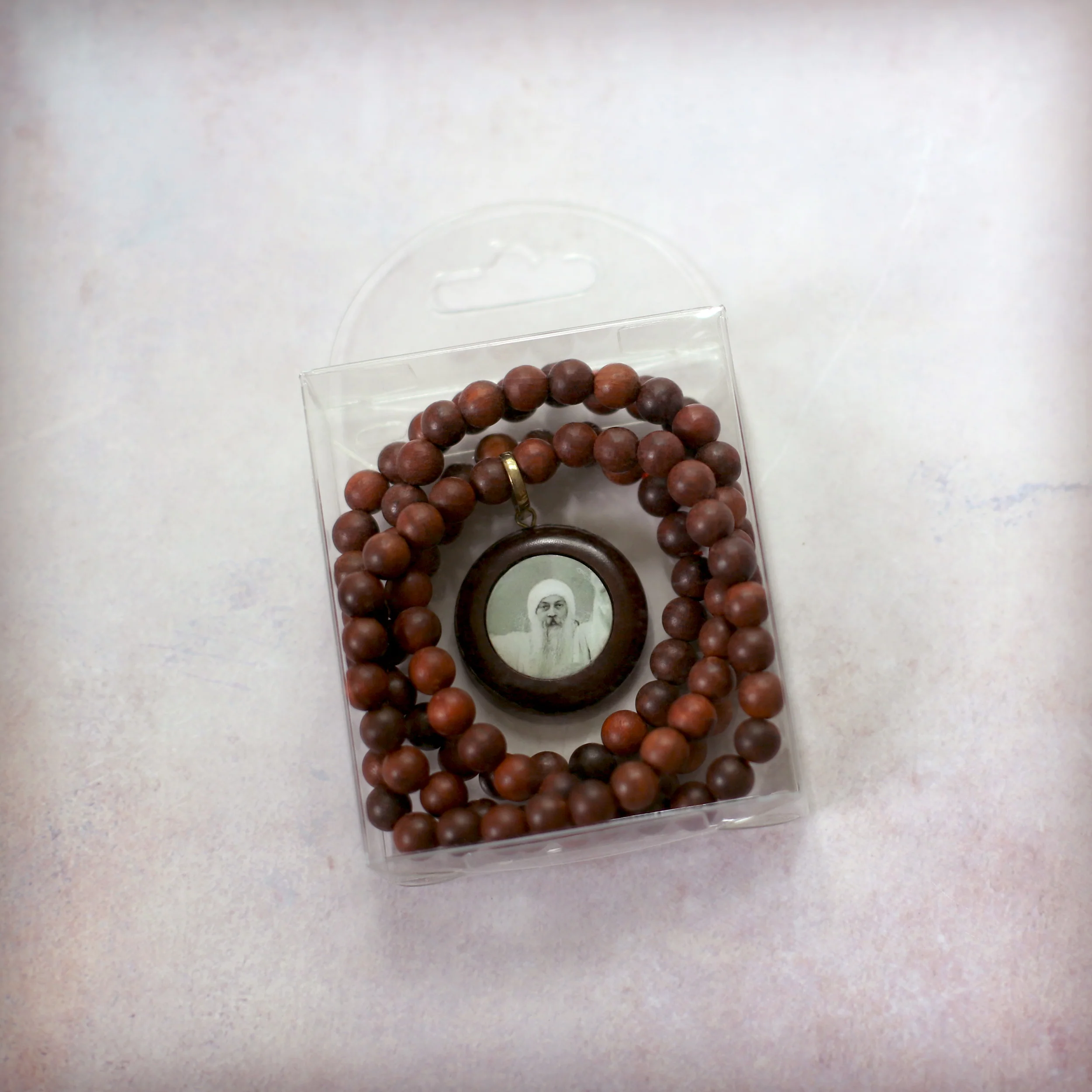 ORIGINAL OSHO Rajneesh Rajneeshpuram Wild Country Extra Fine Rose Wood Mala for Meditation -Natural Wood (#2) VERY LIMITED STOCK! - Image 5