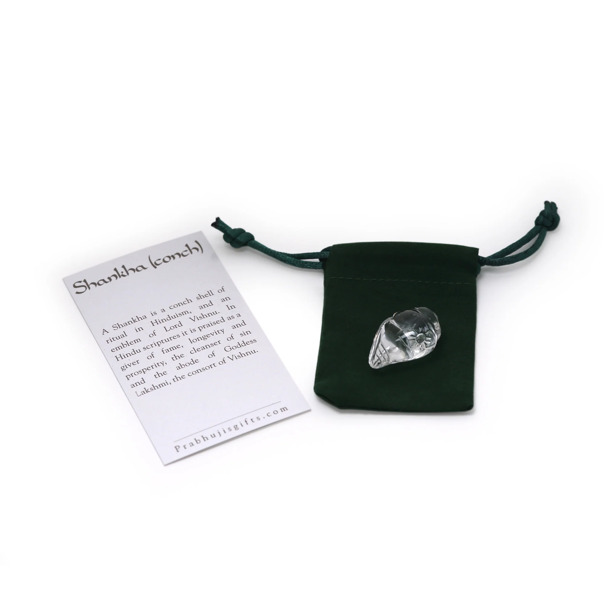 Spiritual Figurine - Miniature Conch Shell Shankha - Image 3