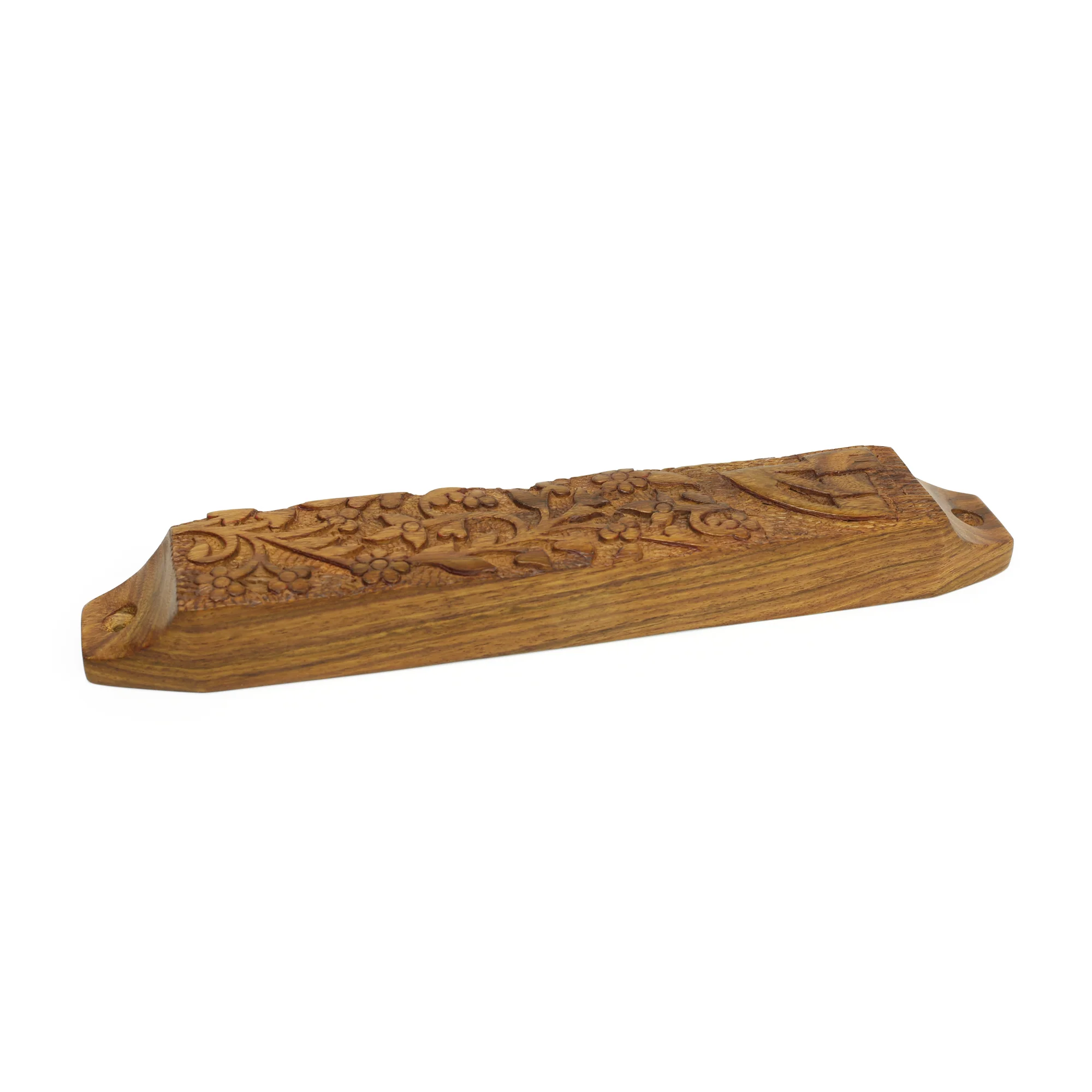 Decor - Wooden Mezuzah Case 9"x1.5" Garden - Image 6