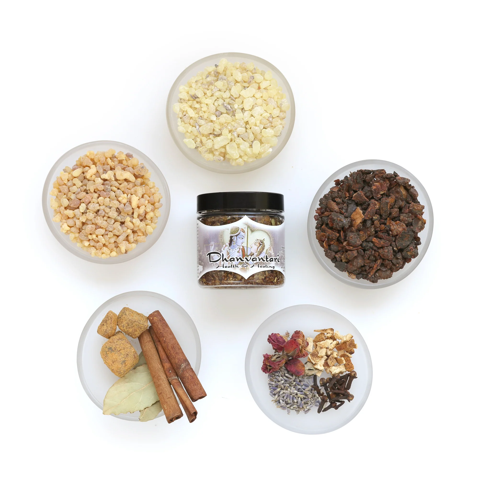 Resin Incense Dhanvantari - Health and Healing - 2.4oz Jar - Image 4