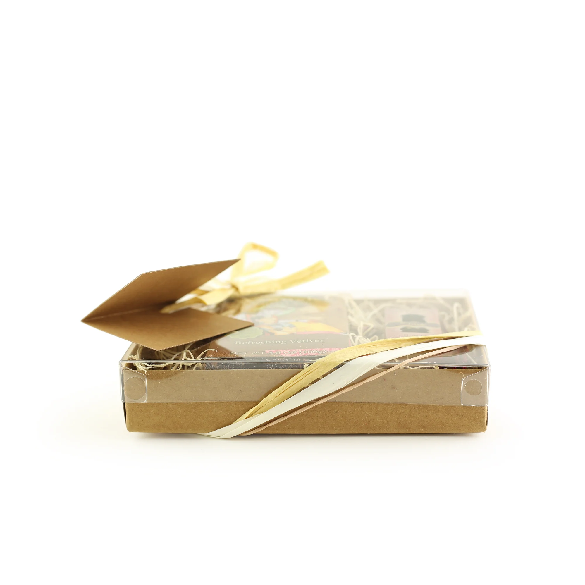 Gift Set - Saucha Bar Soap 'Refreshing Vetiver' and Attar Oil 'Tilak' - with Greeting 'For a very special someone' - Image 3