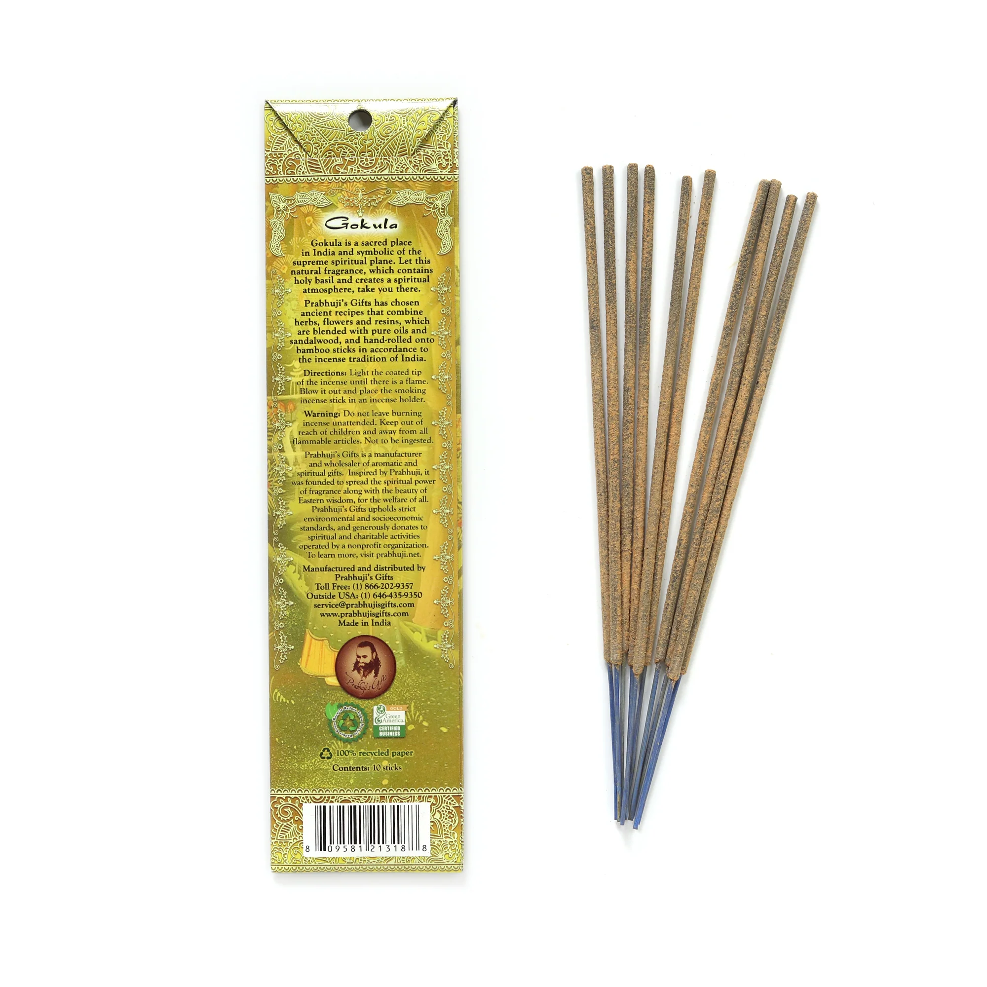 Incense Sticks Gokula - Myrrh, Vanilla, and Tulsi - Image 2