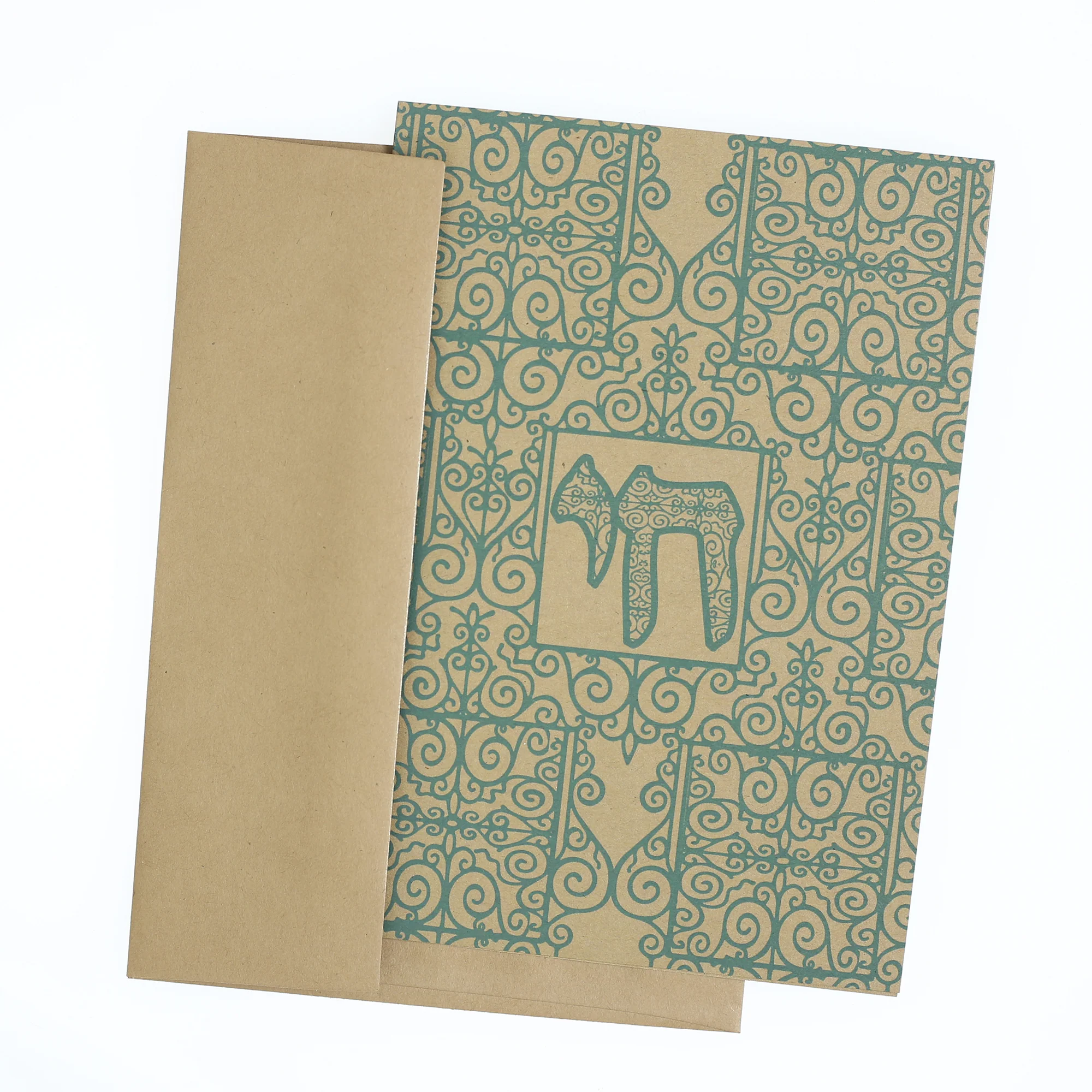 Greeting Card - Judaica - Chai - 7"x5" - Image 3