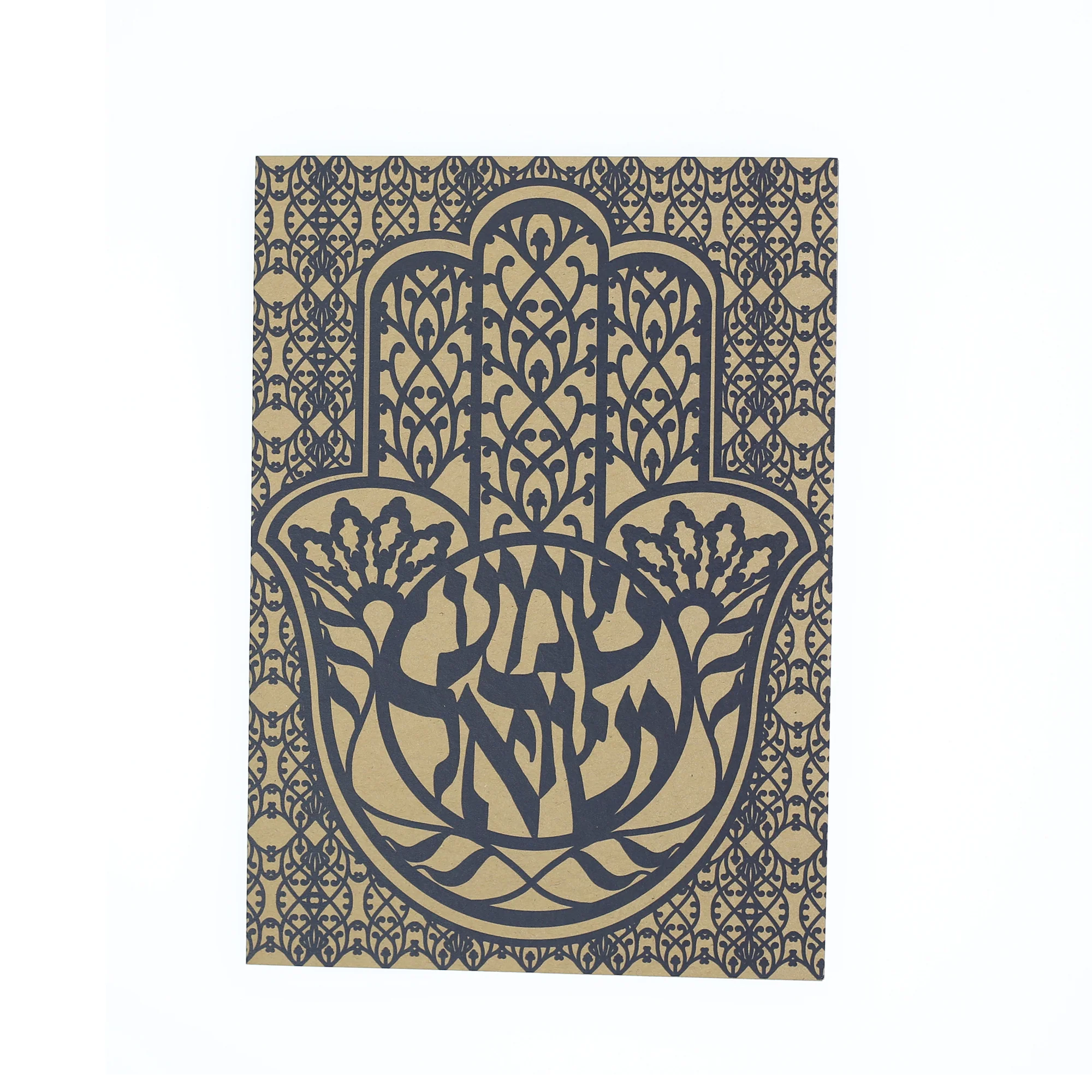 Greeting Card - Judaica - Hamsa Shema Israel - 7"x5" - Image 5
