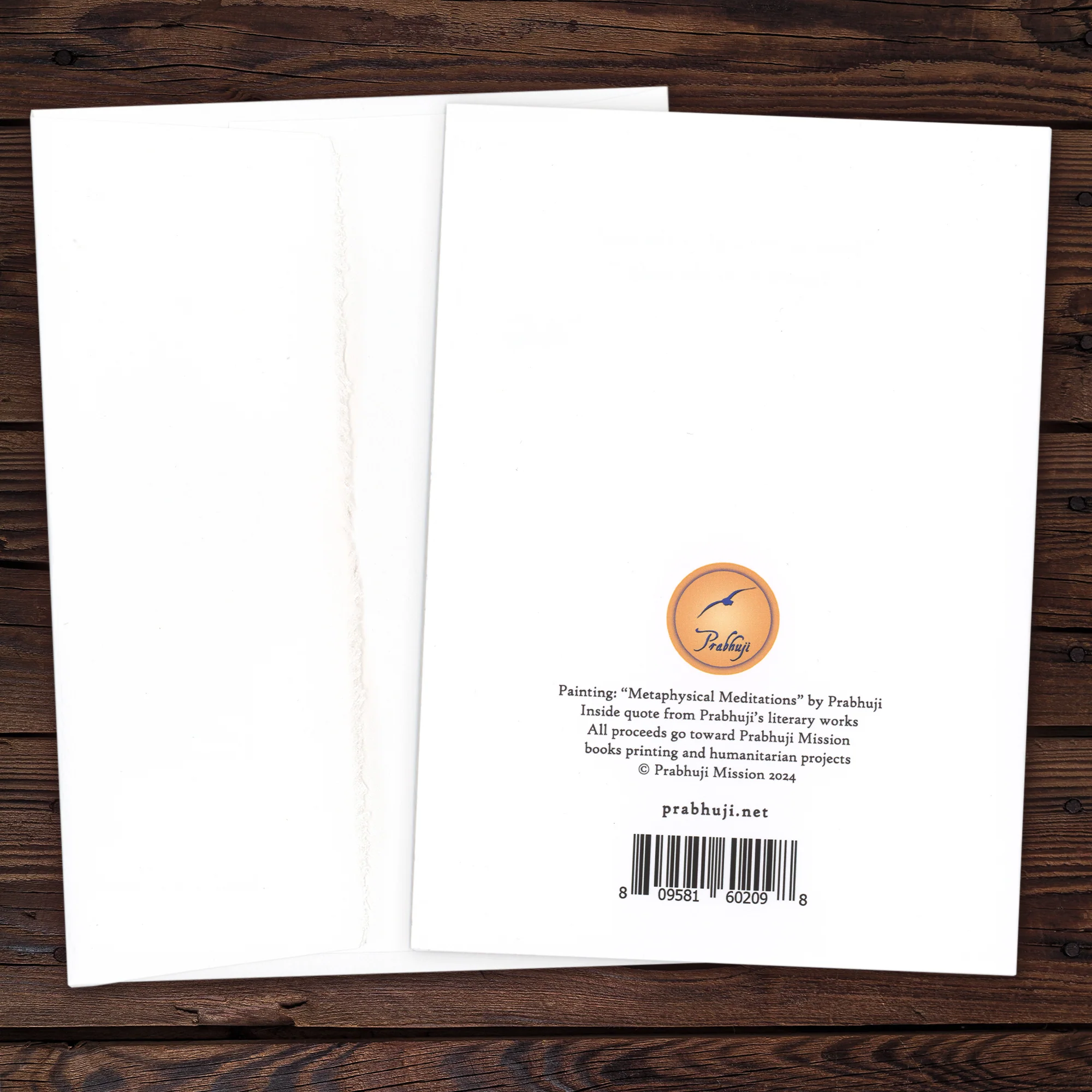 Greeting Card - Prabhuji's quote - 'Love is as vital to the soul...' - 7"x5" - Image 7
