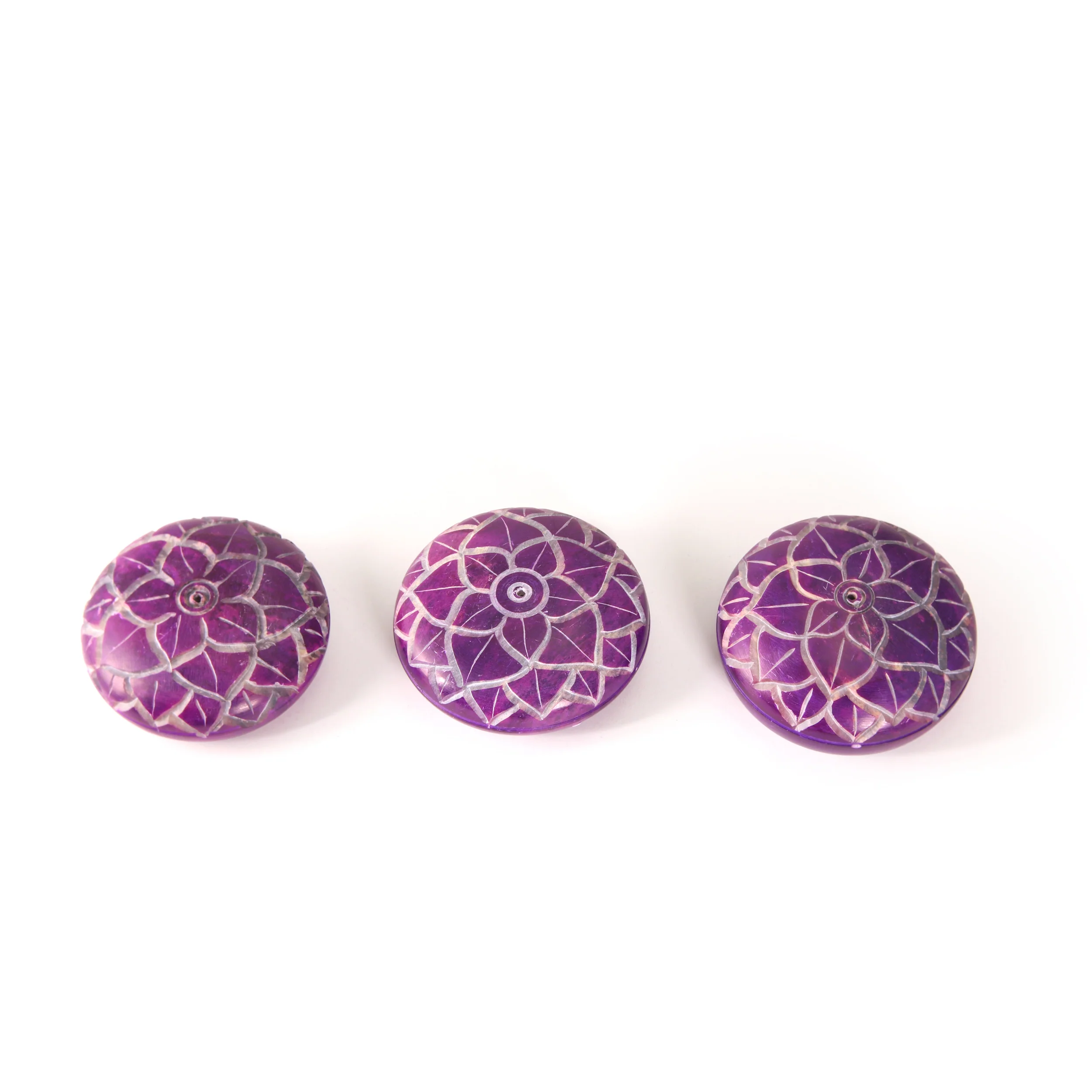 Incense Burner - Soapstone Pebble Crown Chakra Sahasrara 2.5" - Image 5