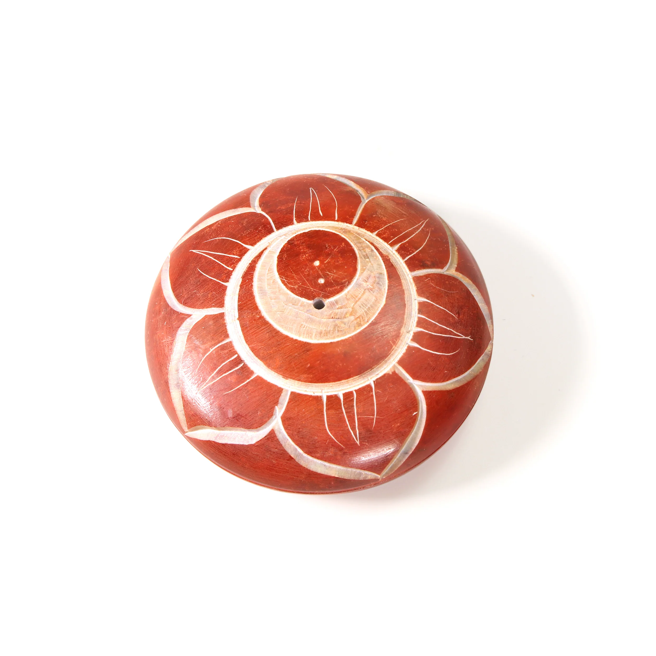 Incense Burner - Soapstone Pebble Sacral Chakra Svadhishtana 2.5" - Image 5