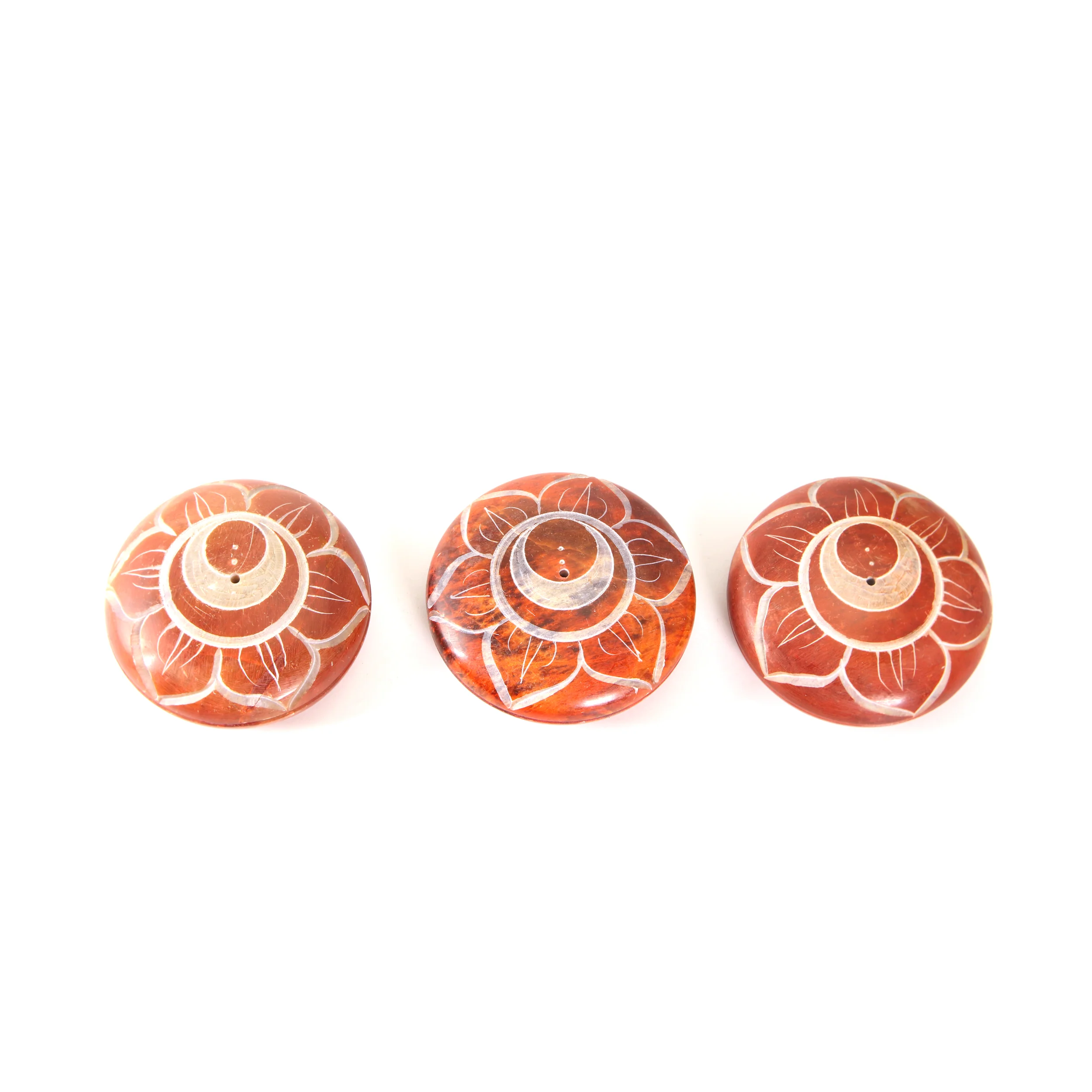 Incense Burner - Soapstone Pebble Sacral Chakra Svadhishtana 2.5" - Image 6