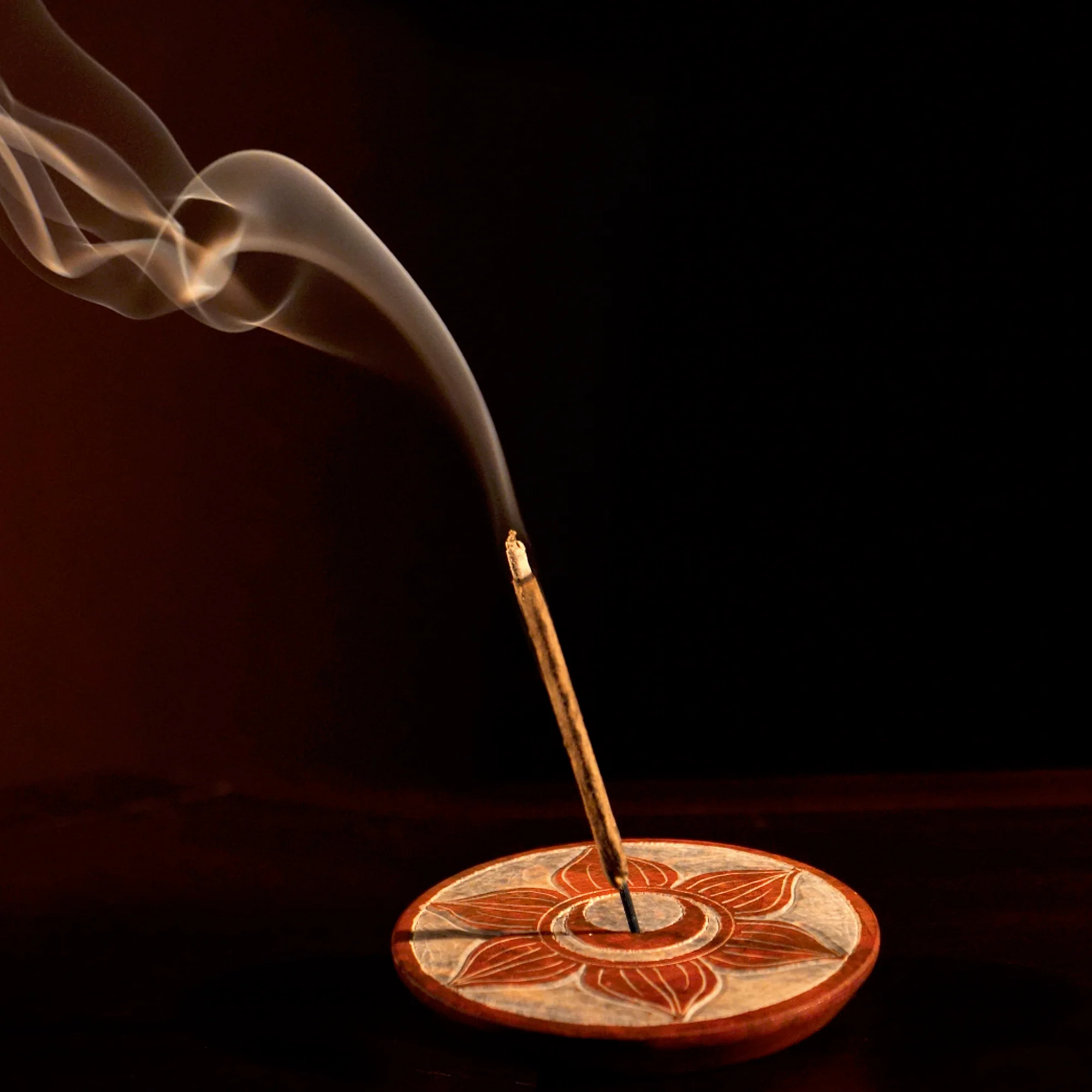 Incense Burner - Soapstone Plate Sacral Chakra Svadhishtana 3" - Image 5