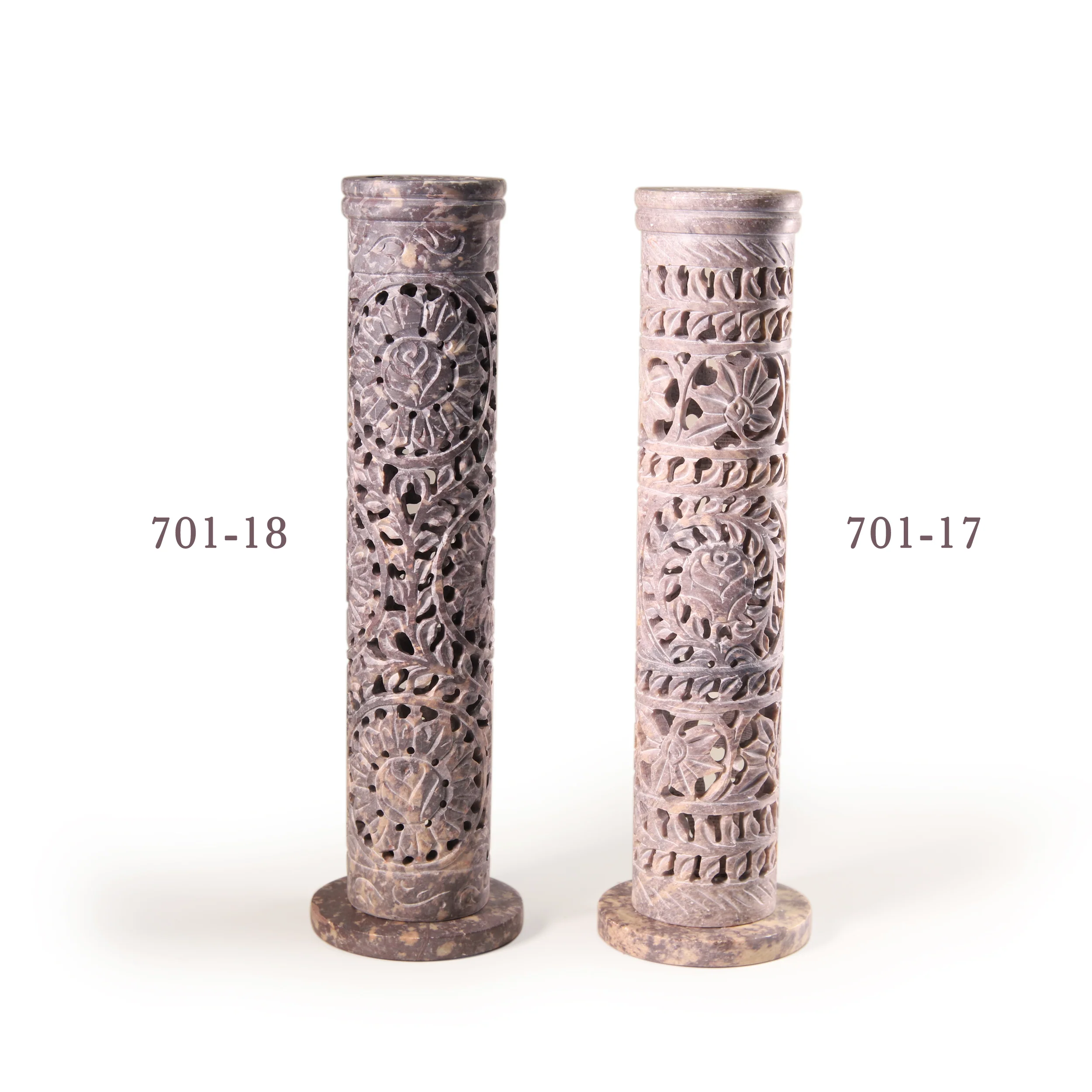 Incense Burner - Soapstone Tower Flowers Jali - Image 7