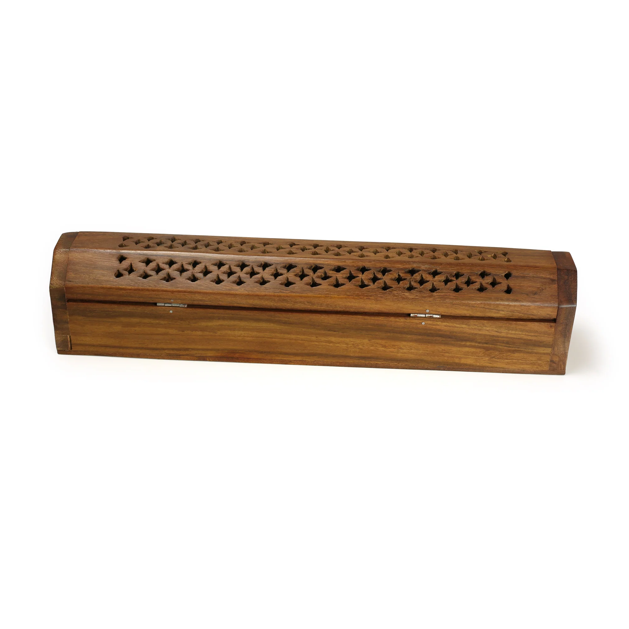 Incense Burner - Wooden Box with Storage - Decorative Jali Cover - Image 4