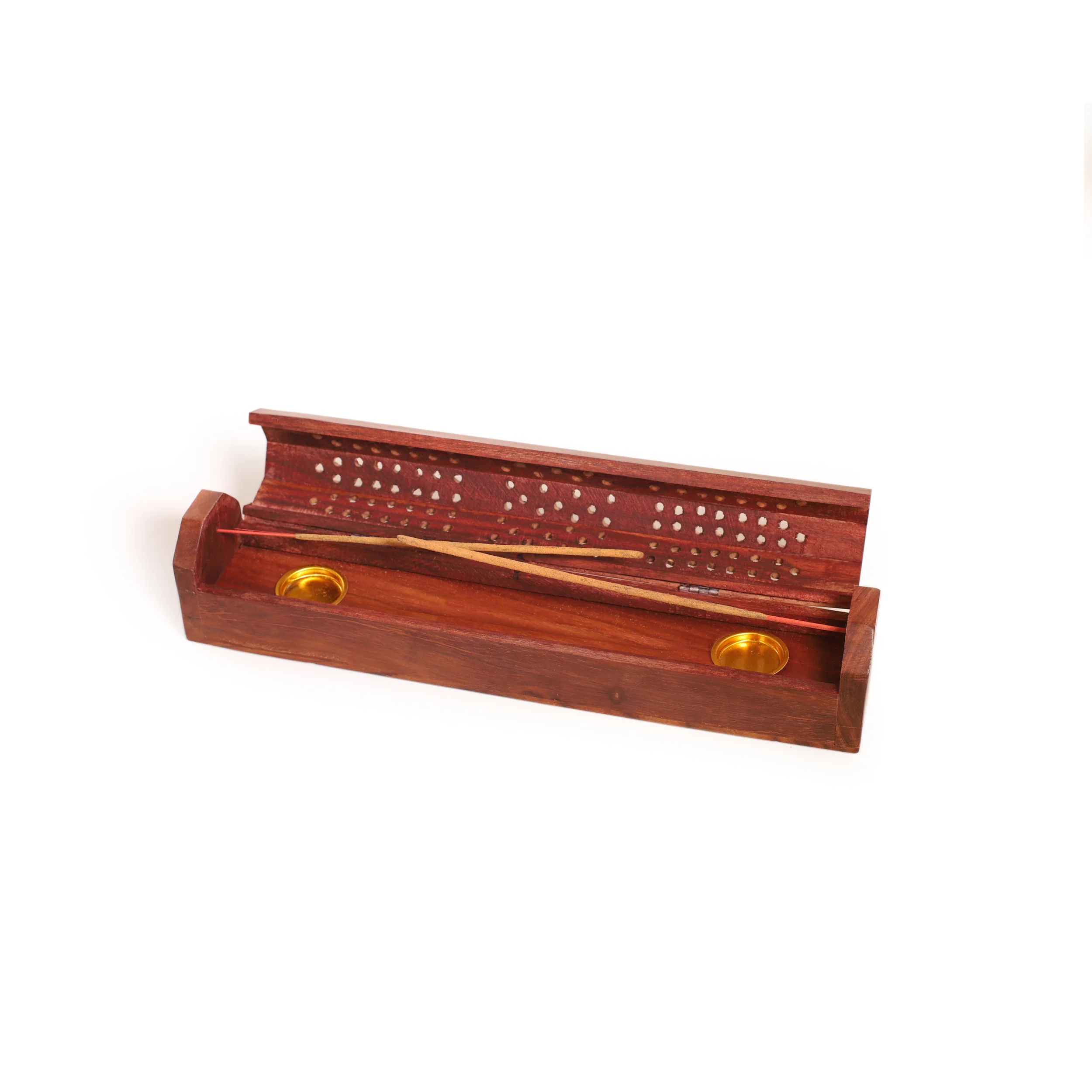 Incense Burner - Wooden Box with Storage - Plenty - Image 3