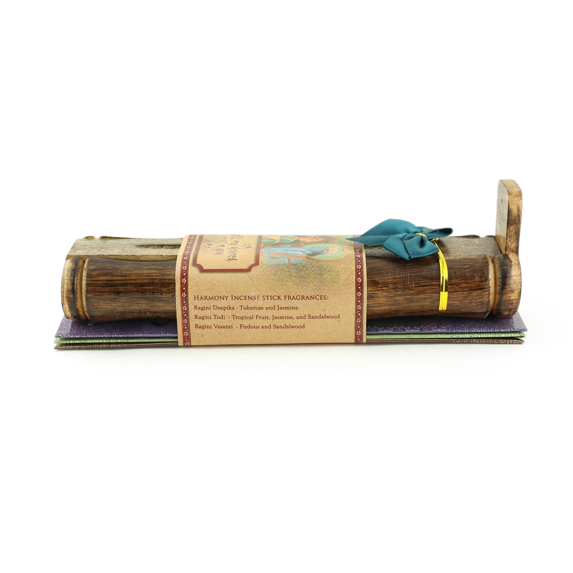 Incense Gift Set - Bamboo Burner + 3 Harmony Incense Sticks Packs & Love Greeting - Rest in you - Image 5