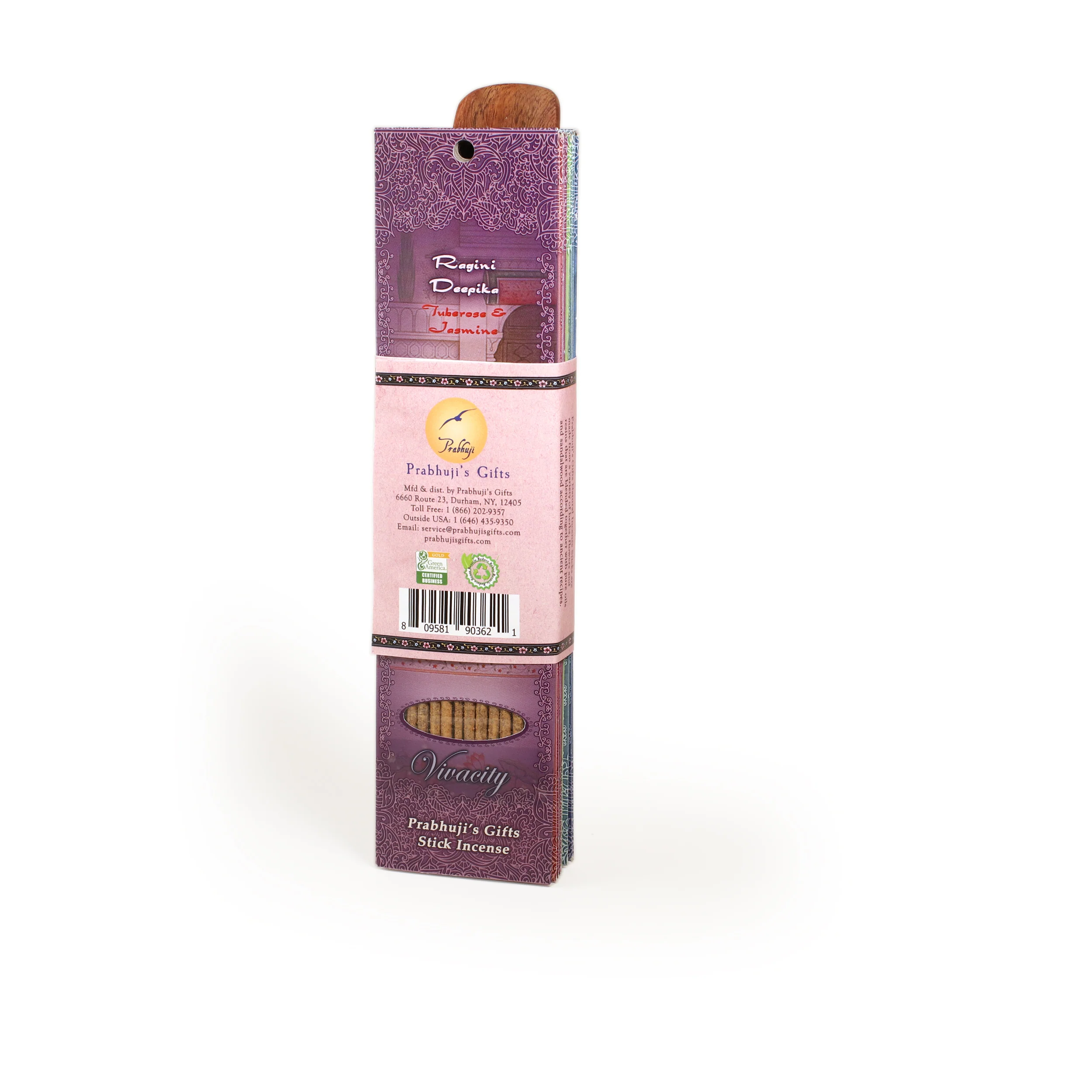 Incense Gift Set - Flat Burner + 7 Harmony Incense Stick & Greeting May Love, Light, Peace & Wisdom be Yours Always - Image 5
