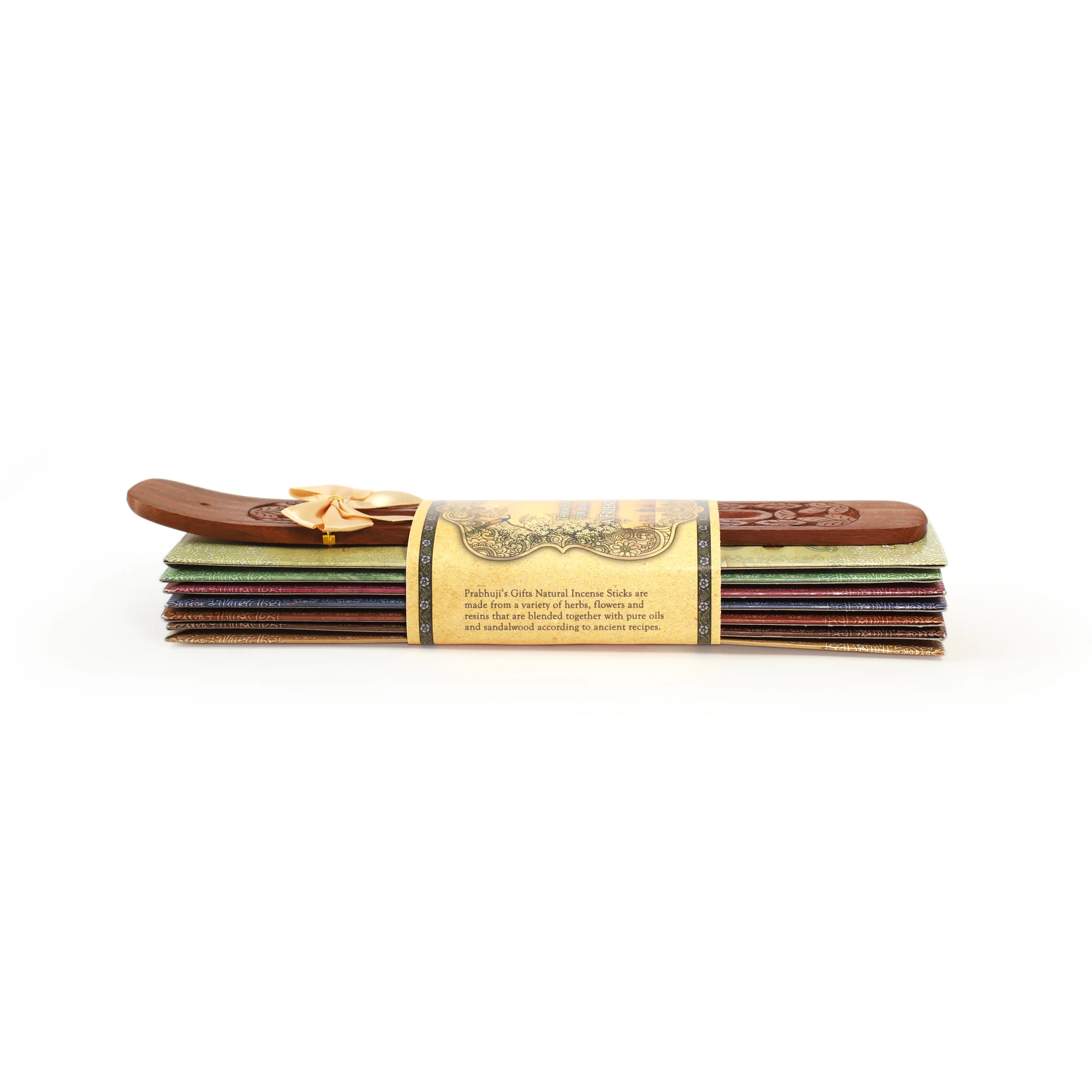 Incense Gift Set - Flat Burner + 7 Harmony Incense Stick & greeting Thank You for Being a Friend - Image 5