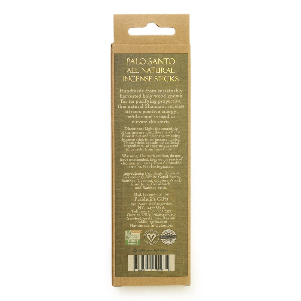 Palo Santo and Copal Incense Sticks - Love & Purity -  6 Incense Sticks - Image 3