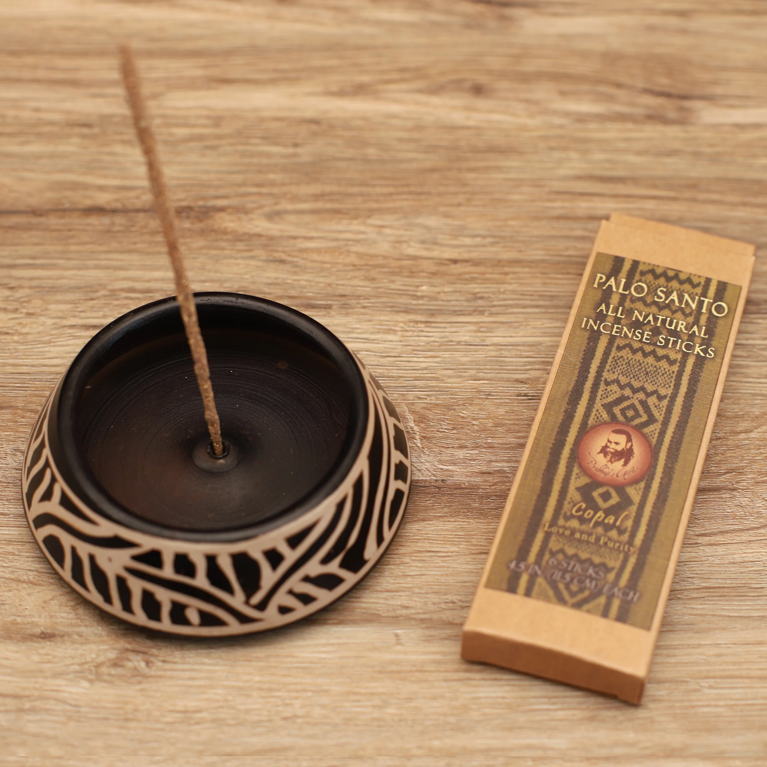 Palo Santo and Copal Incense Sticks - Love & Purity -  6 Incense Sticks - Image 4