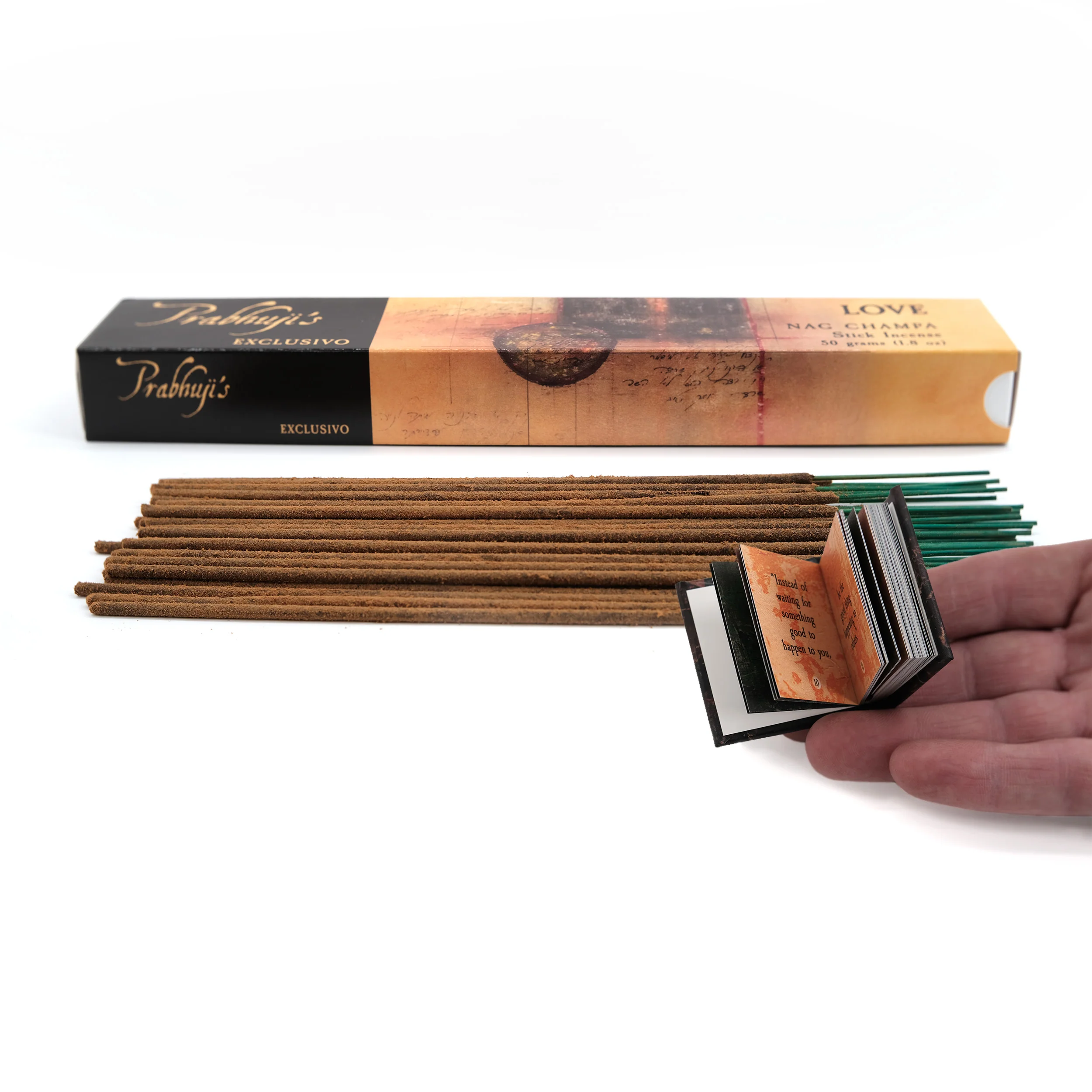 Incense Sticks Prabhuji's Exclusivo - Love - Nag Champa - 50g pack - Image 2