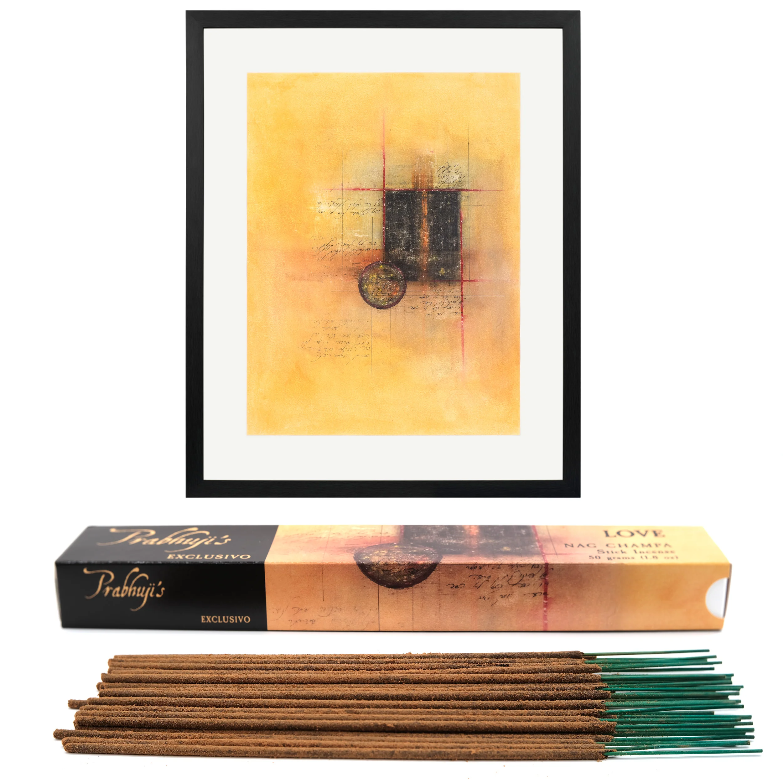 Incense Sticks Prabhuji's Exclusivo - Love - Nag Champa - 50g pack - Image 3
