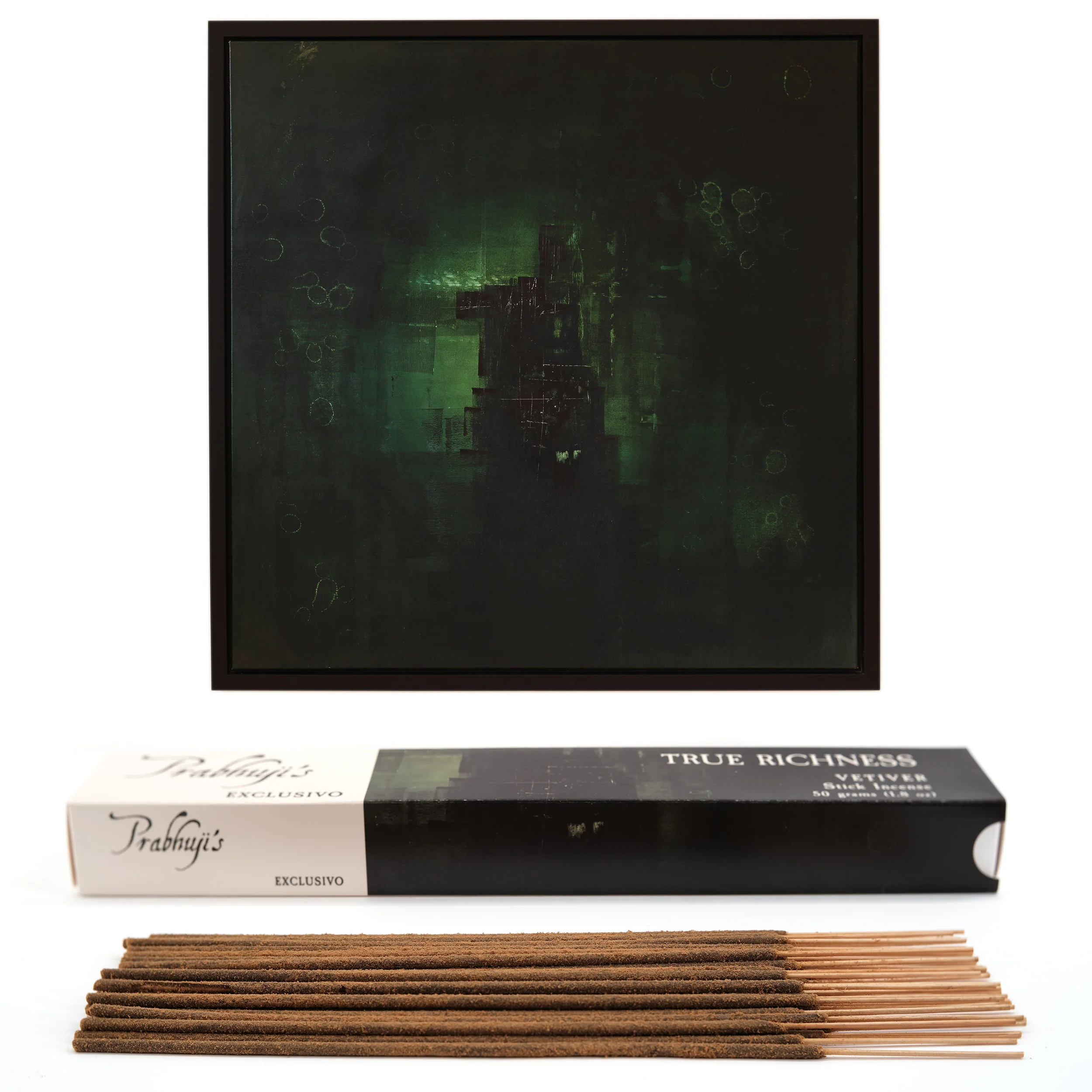 Incense Sticks Prabhuji's Exclusivo - True Richness - Vetiver - 50g pack - Image 3