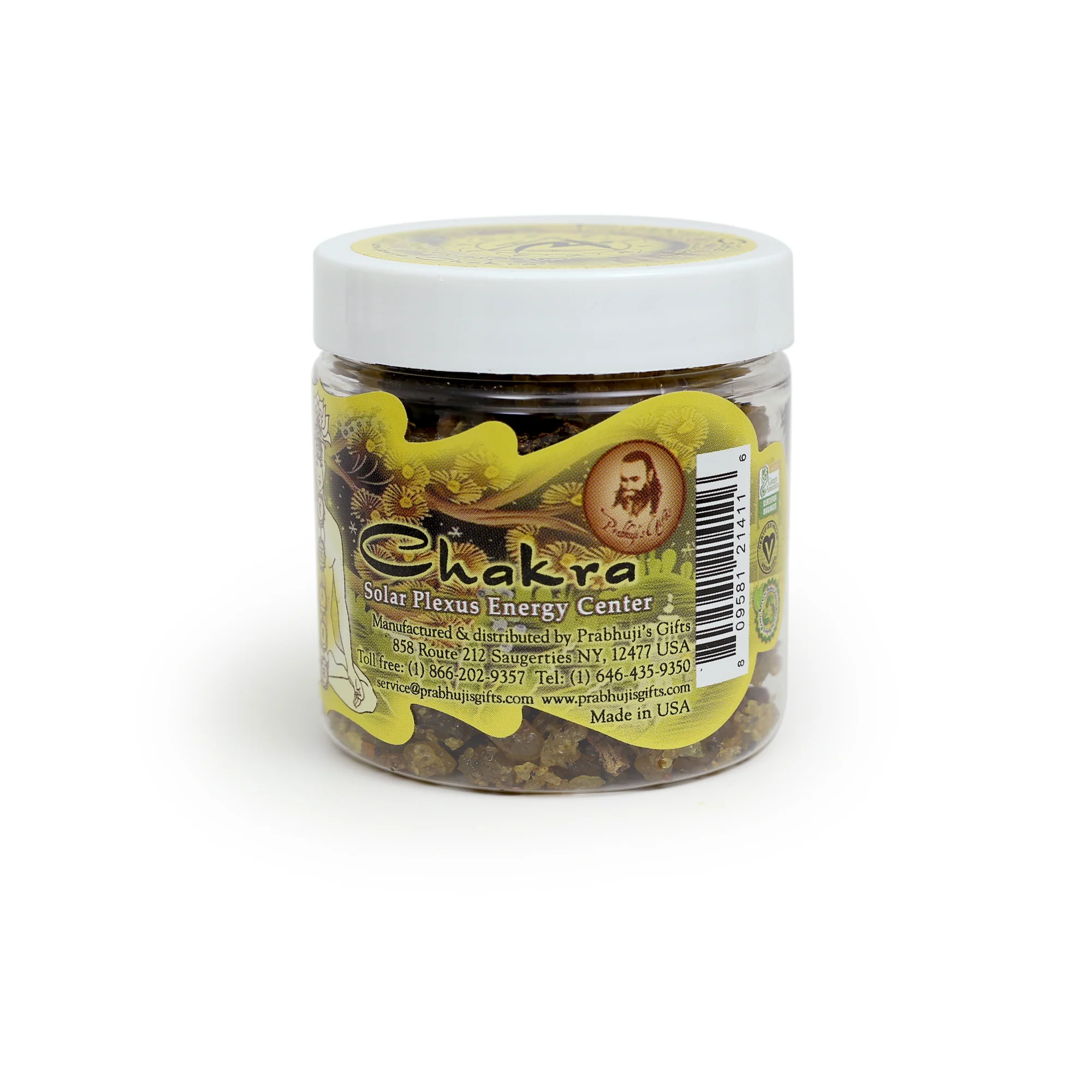 Resin Incense Solar Plexus Chakra Manipura - Self-confidence and Transformation - 2.4oz jar - Image 4