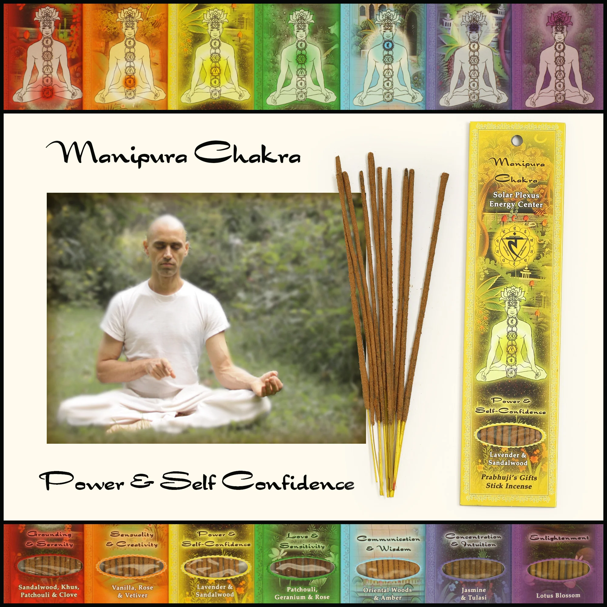 Incense Sticks Solar Plexus Chakra Manipura - Power and Self-confidence - Image 5