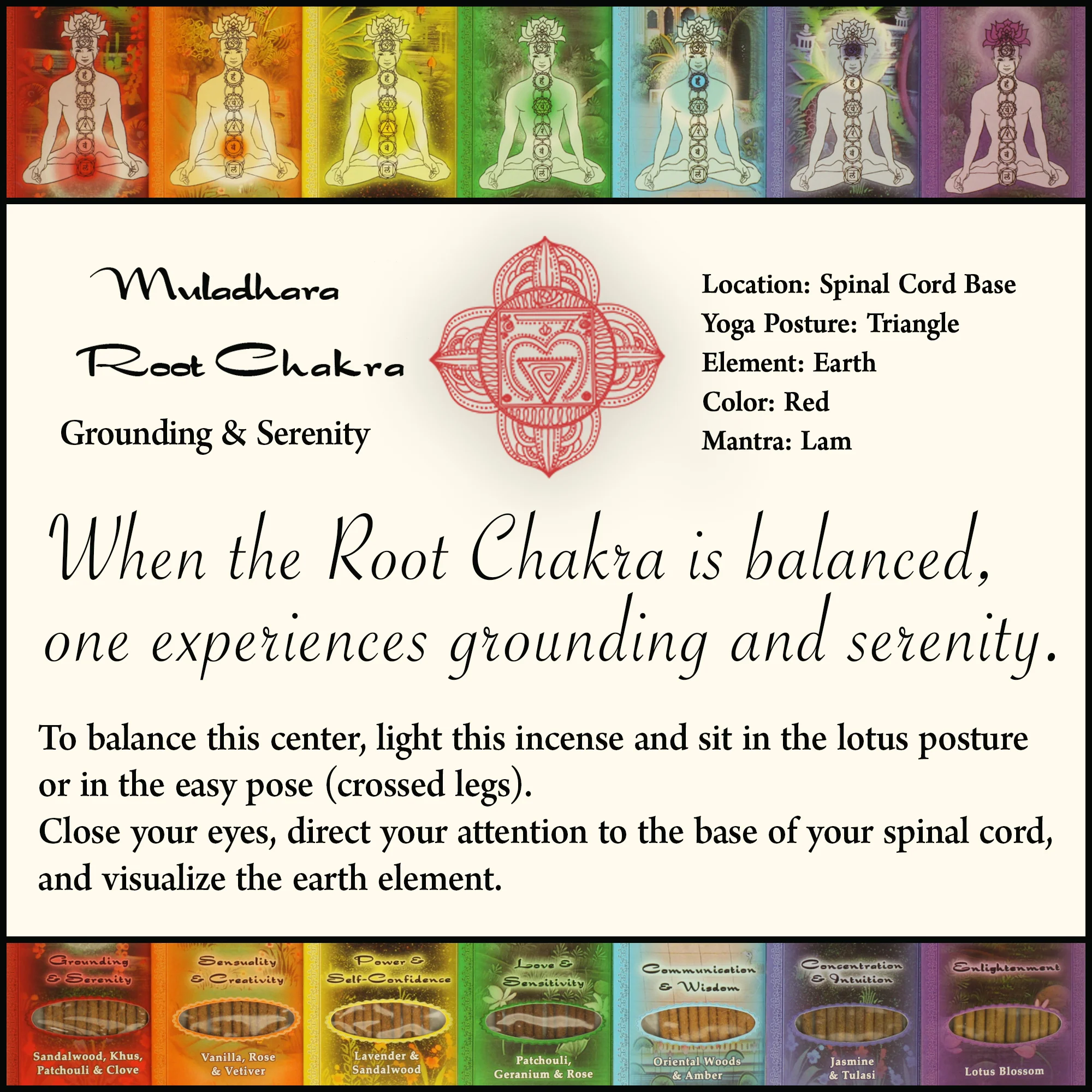 Incense Sticks Root Chakra Muladhara - Grounding and Serenity - Image 6