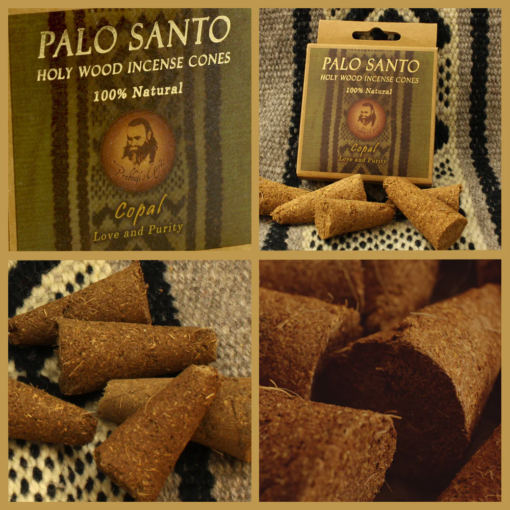 Palo Santo and Copal - Love & Purity -  6 Incense Cones - Image 3