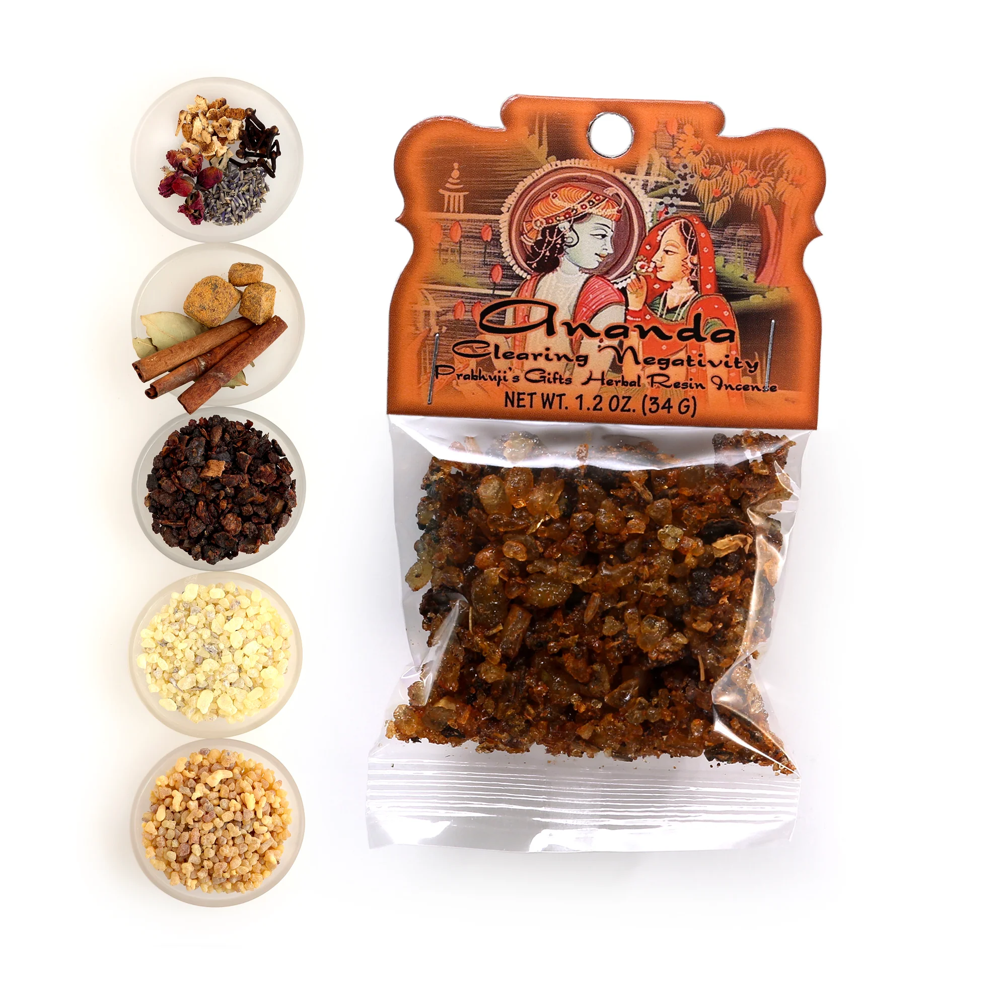 Resin Incense Ananda - Clearing Negativity - 1.2oz bag - Image 3