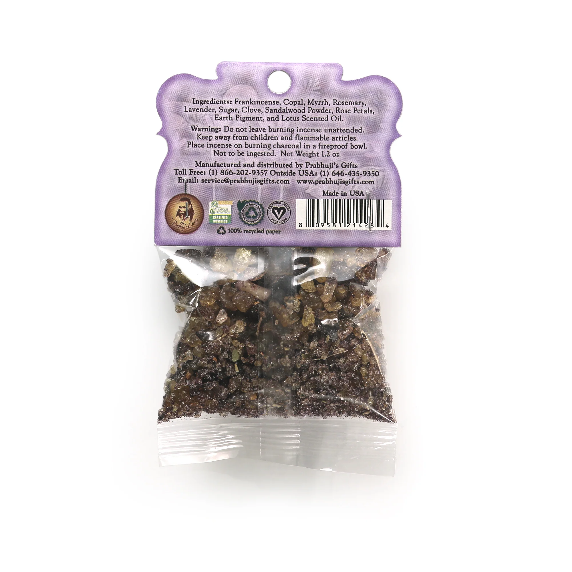 Resin Incense Crown Chakra Sahasrara - Enlightenment - 1.2oz bag - Image 2