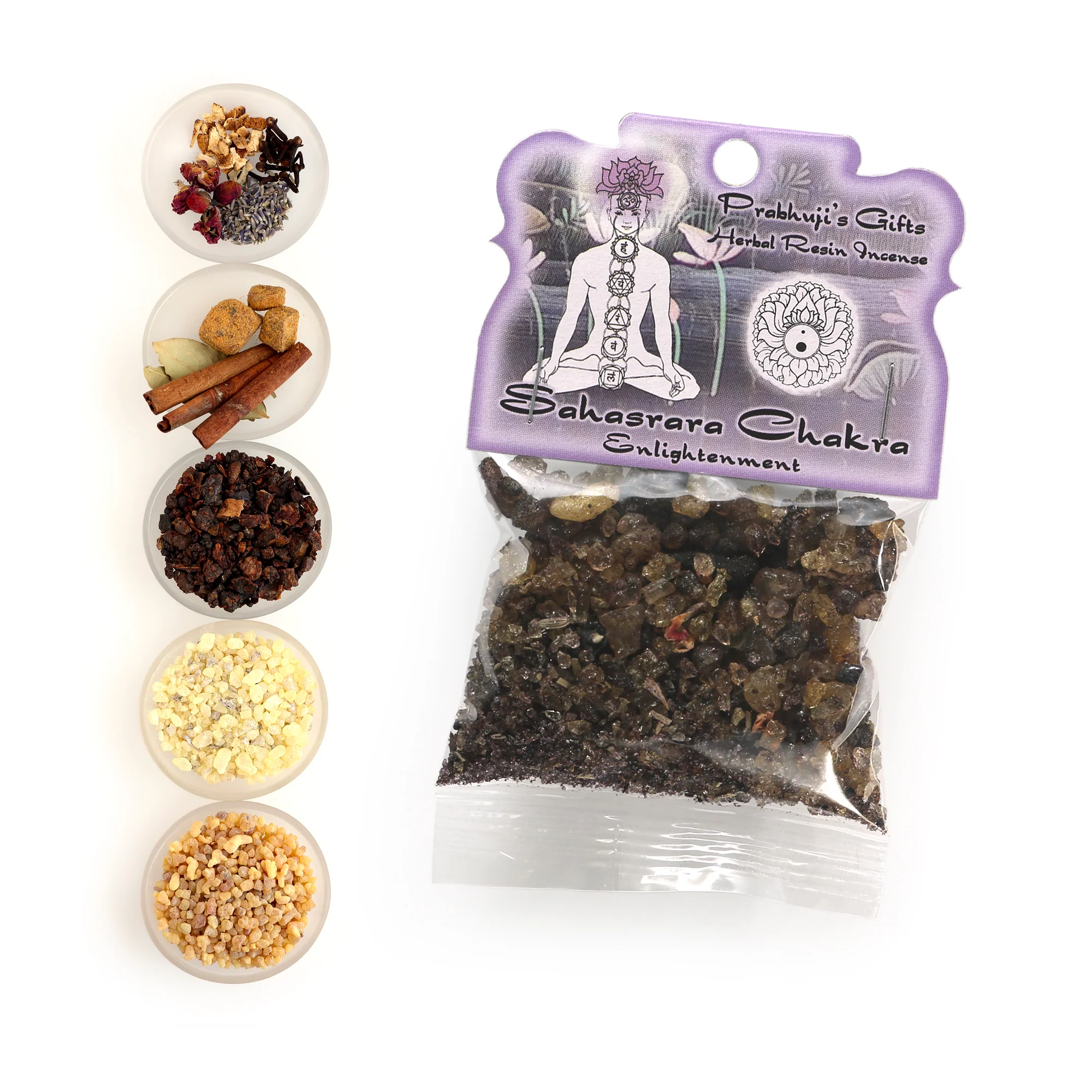 Resin Incense Crown Chakra Sahasrara - Enlightenment - 1.2oz bag - Image 3