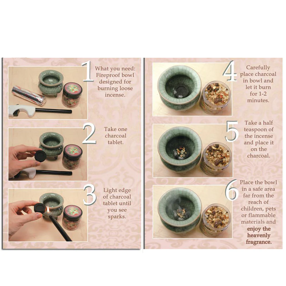 Resin Incense Crown Chakra Sahasrara - Enlightenment - 1.2oz bag - Image 4