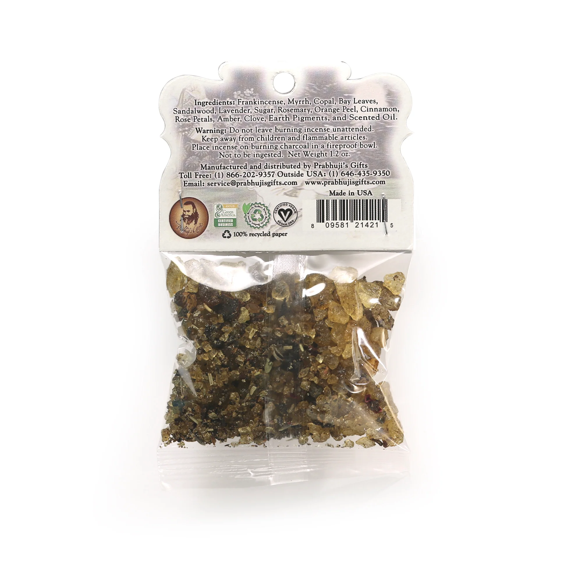 Resin Incense Dhanvantari - Health and Healing - 1.2oz bag - Image 2