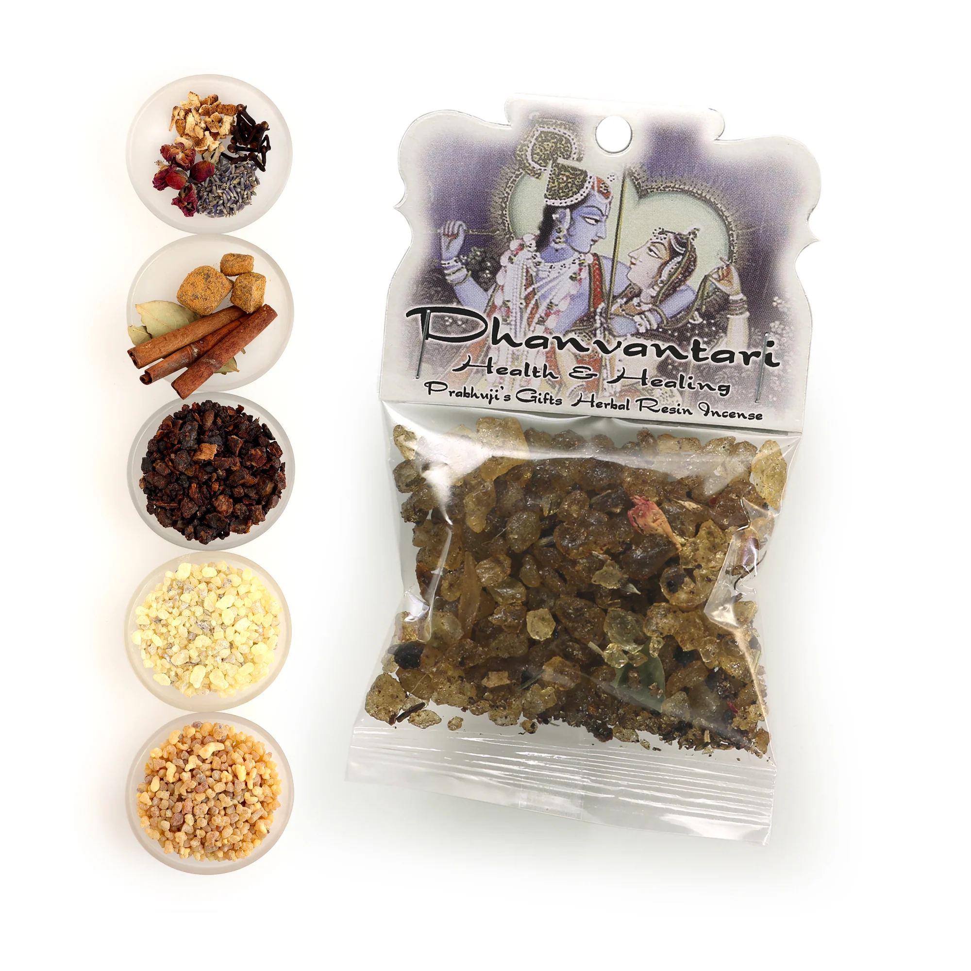 Resin Incense Dhanvantari - Health and Healing - 1.2oz bag - Image 3