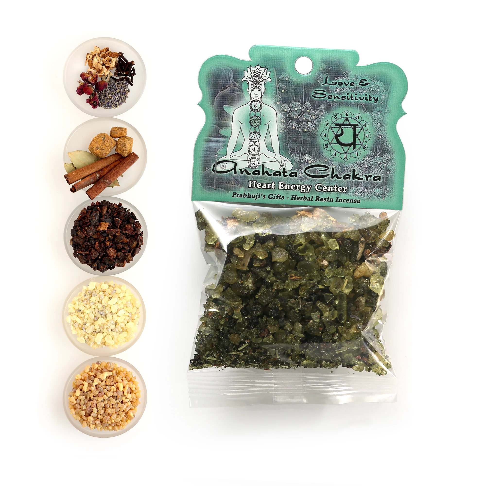 Resin Incense Heart Chakra Anahata - Love and Sensitivity - 1.2oz bag - Image 3