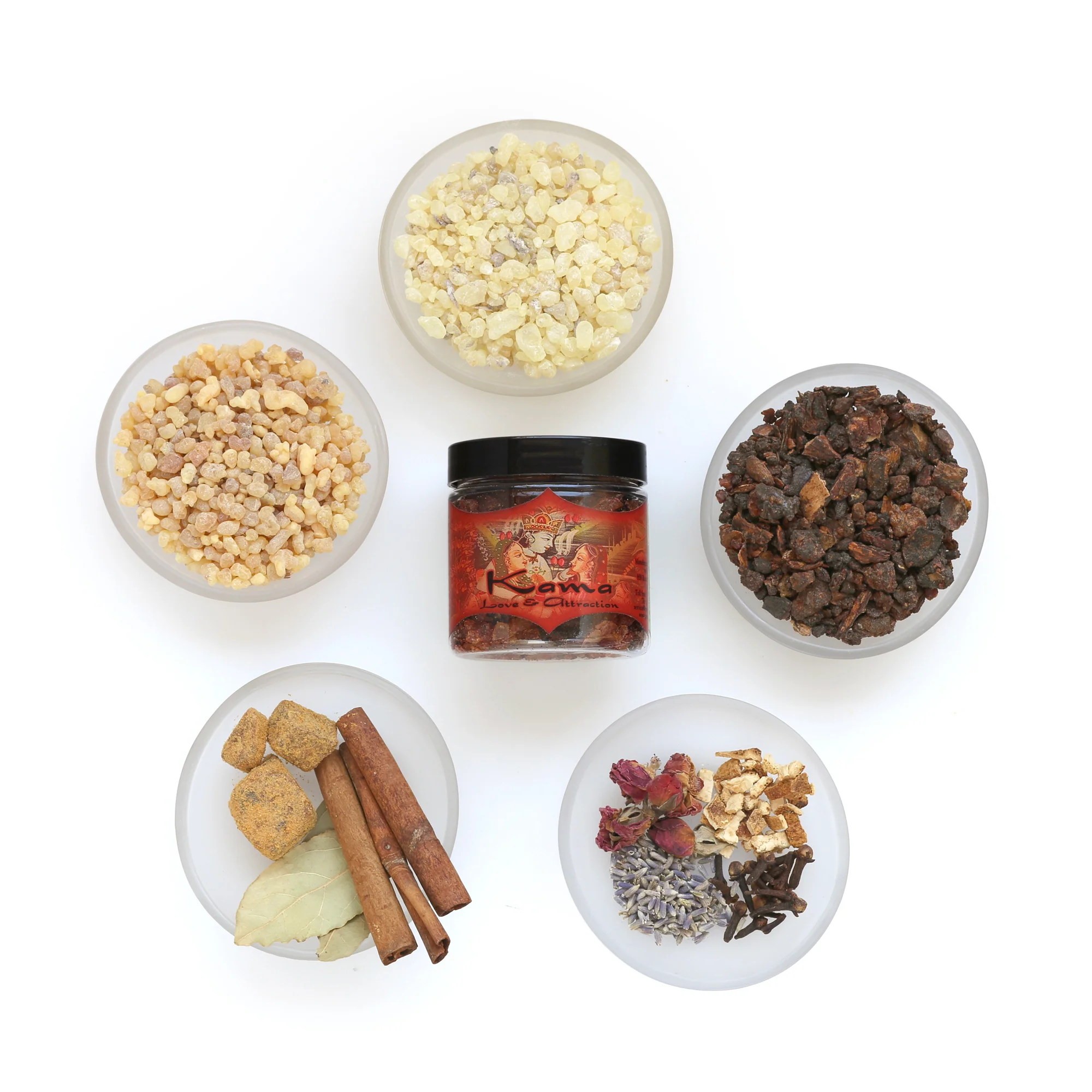 Resin Incense Kama - Love and Attraction - 2.4oz jar - Image 4