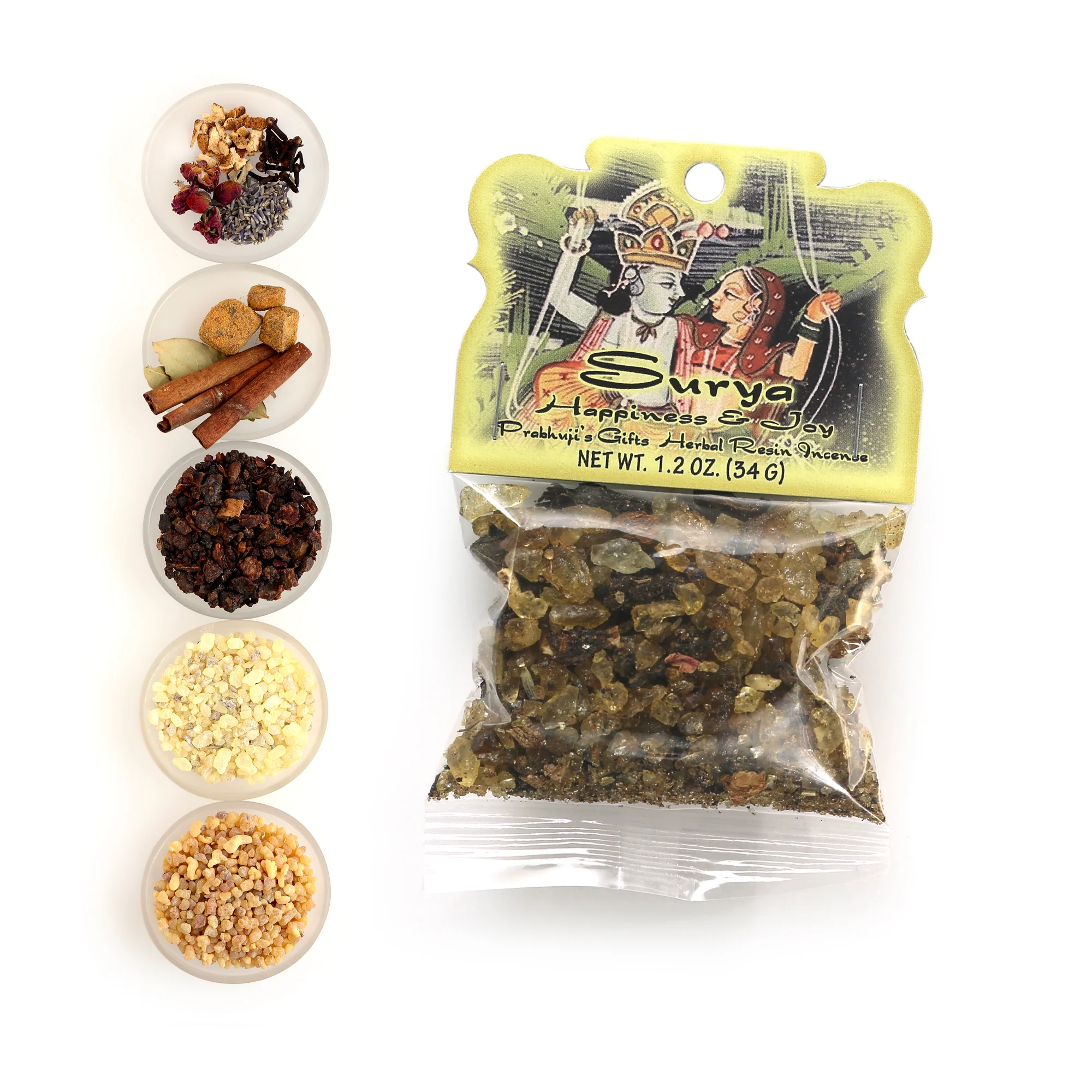 Resin Incense Surya - Happiness and Joy - 1.2oz bag - Image 3