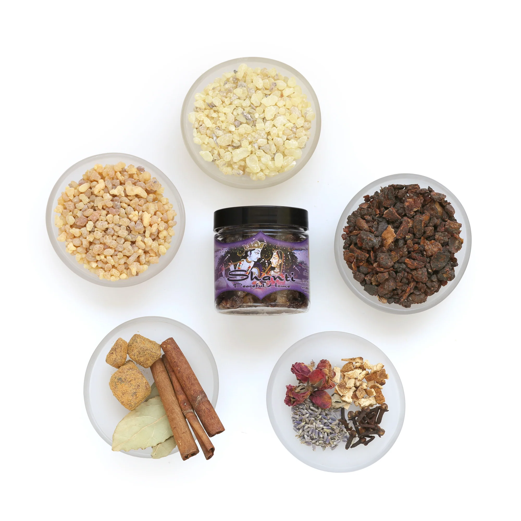 Resin Incense Shanti - Peaceful Home - 2.4oz jar - Image 4