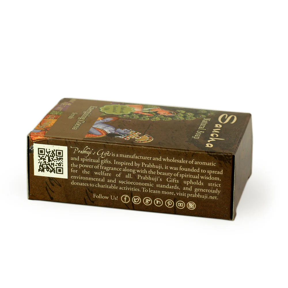 Soap Bar Saucha - Natural Energizing Cocoa Scrub - 3.5 oz (100g) - Image 6